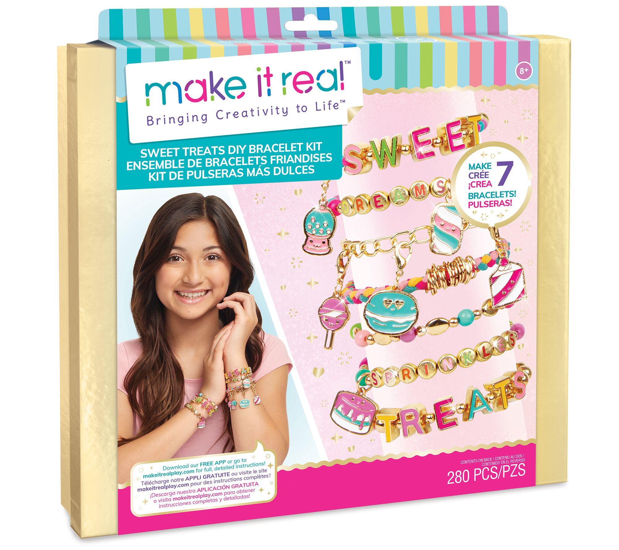 Make It Real Jewelry Kit Sweet Treats Diy Bracelet Kit 5515