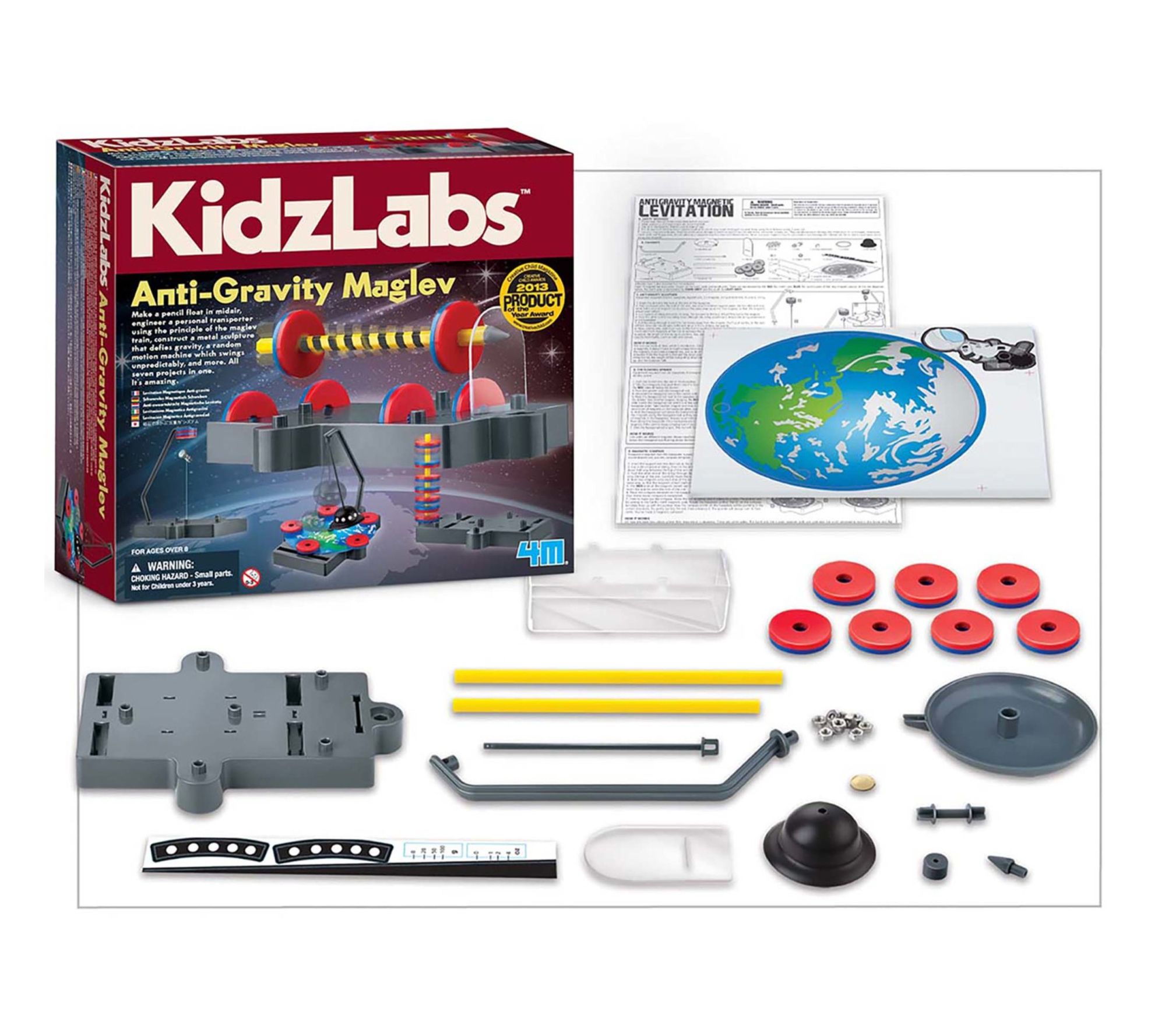 4M KidzLabs Anti-Gravity Maglev - 7 Physics Projects