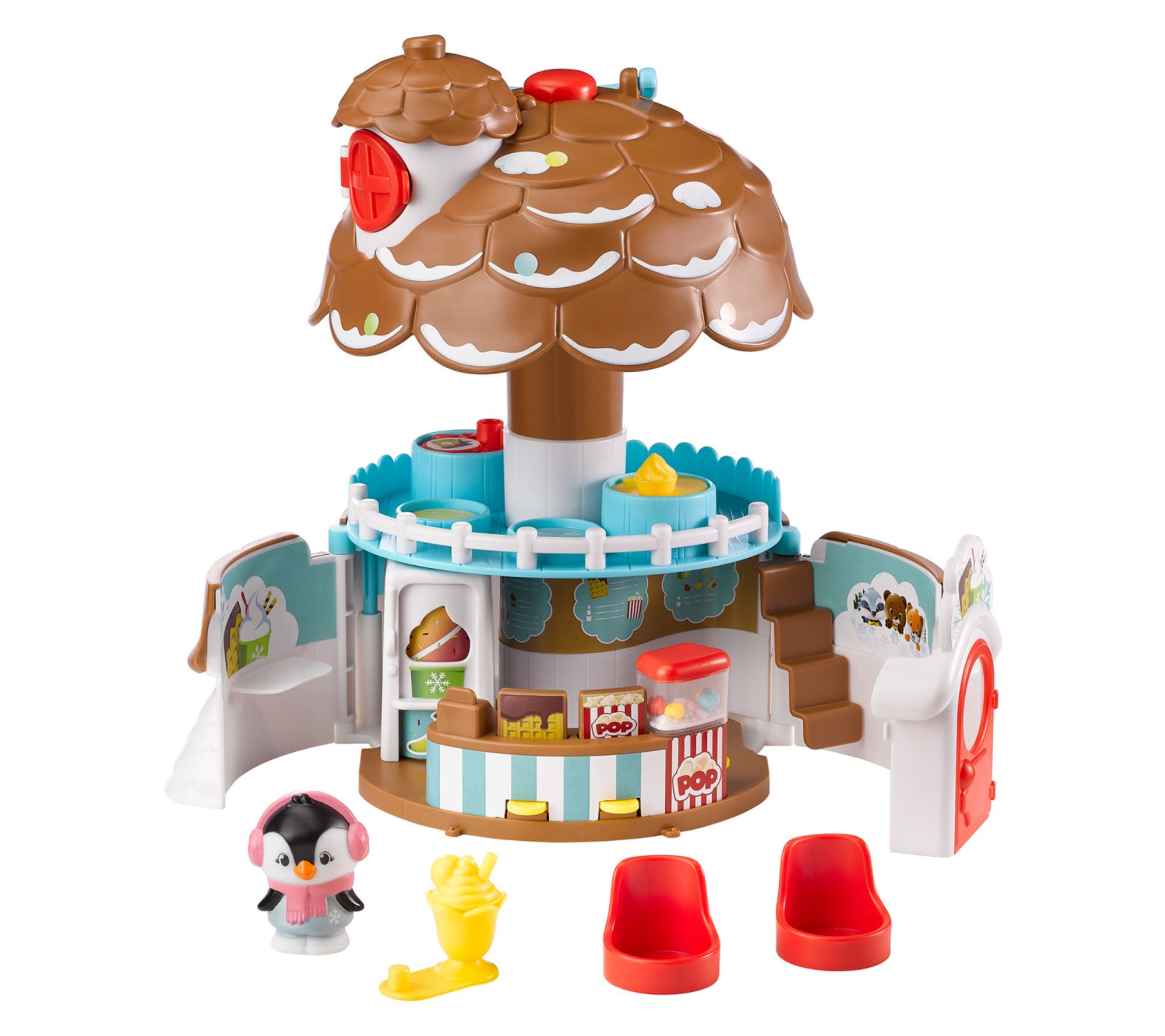 Timber Tots: The Pine Cone Snack Bar - 5pc Dessert Toy Playset