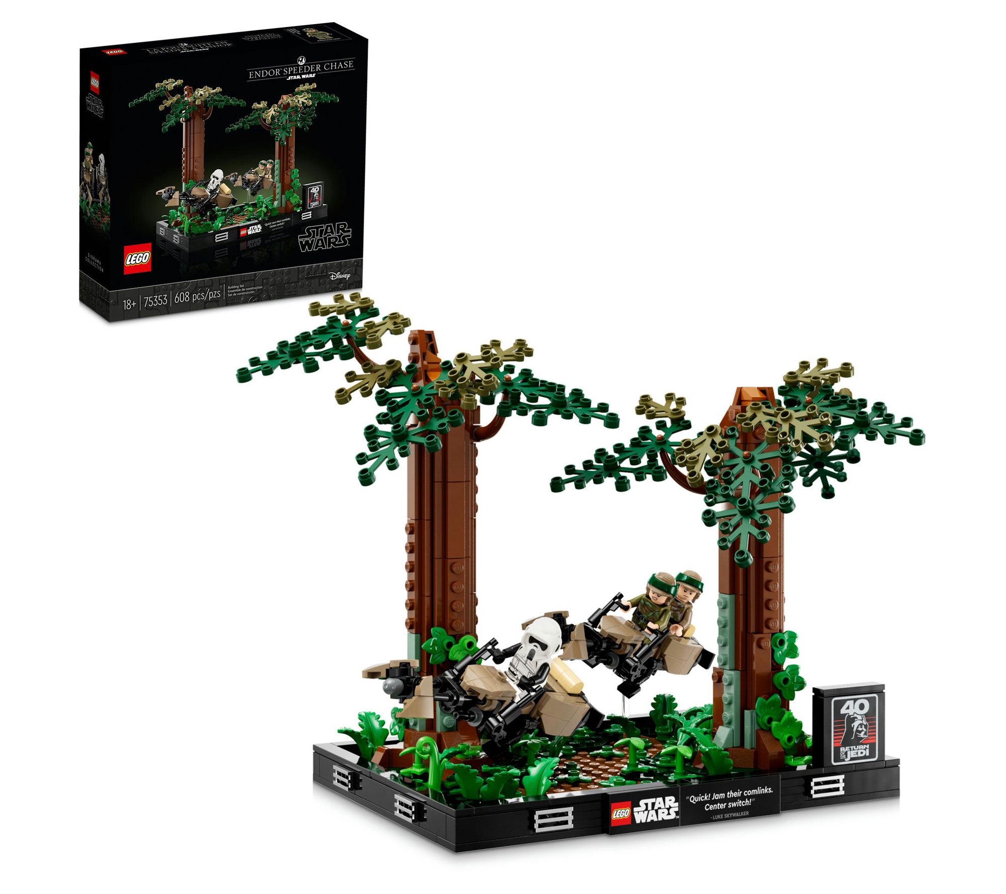 LEGO Star Wars Endor Speeder Chase Diorama 75353 Building Set