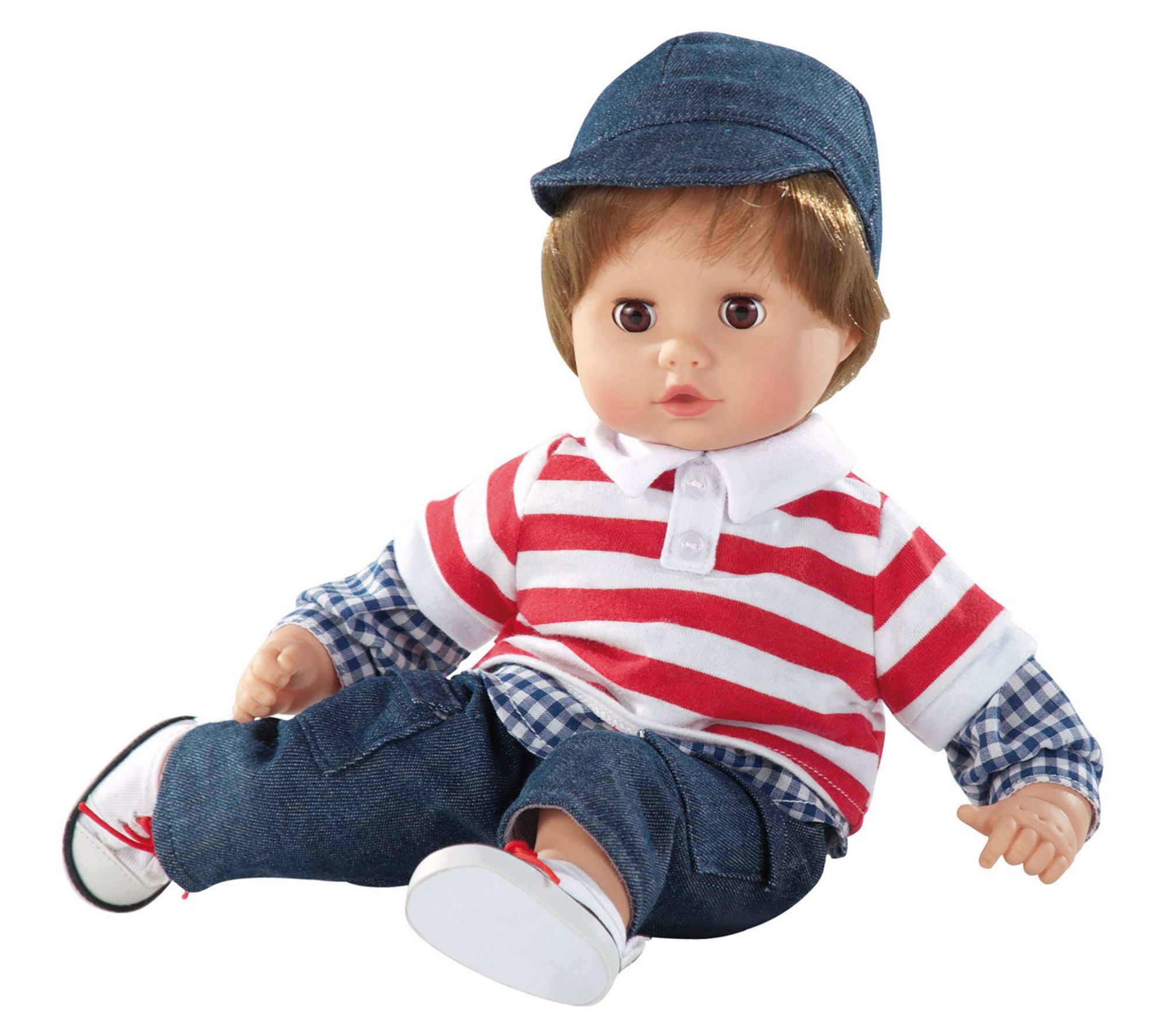 Gotz Boy Muffin 13" Doll with Brown Hair and Brown Eyes