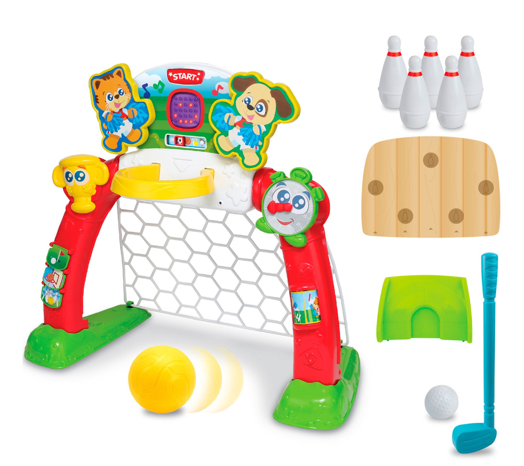 Winfun 4-in-1 Sports Center - Soccer BasketballBowling Golf