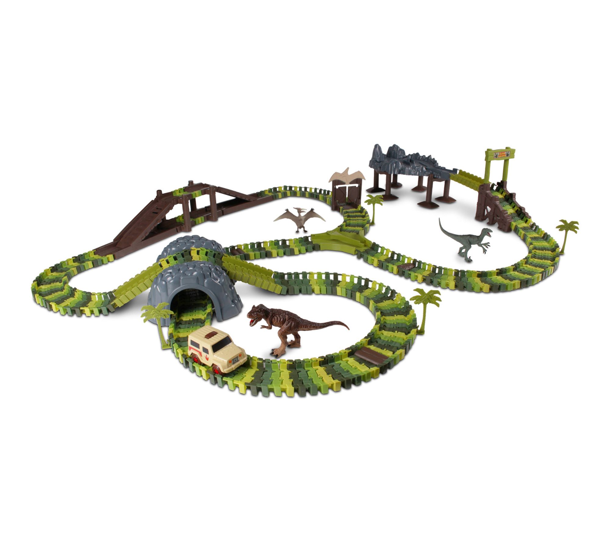 WowWorld Deluxe Dino Safari Track Set - 311pc Toy Playset