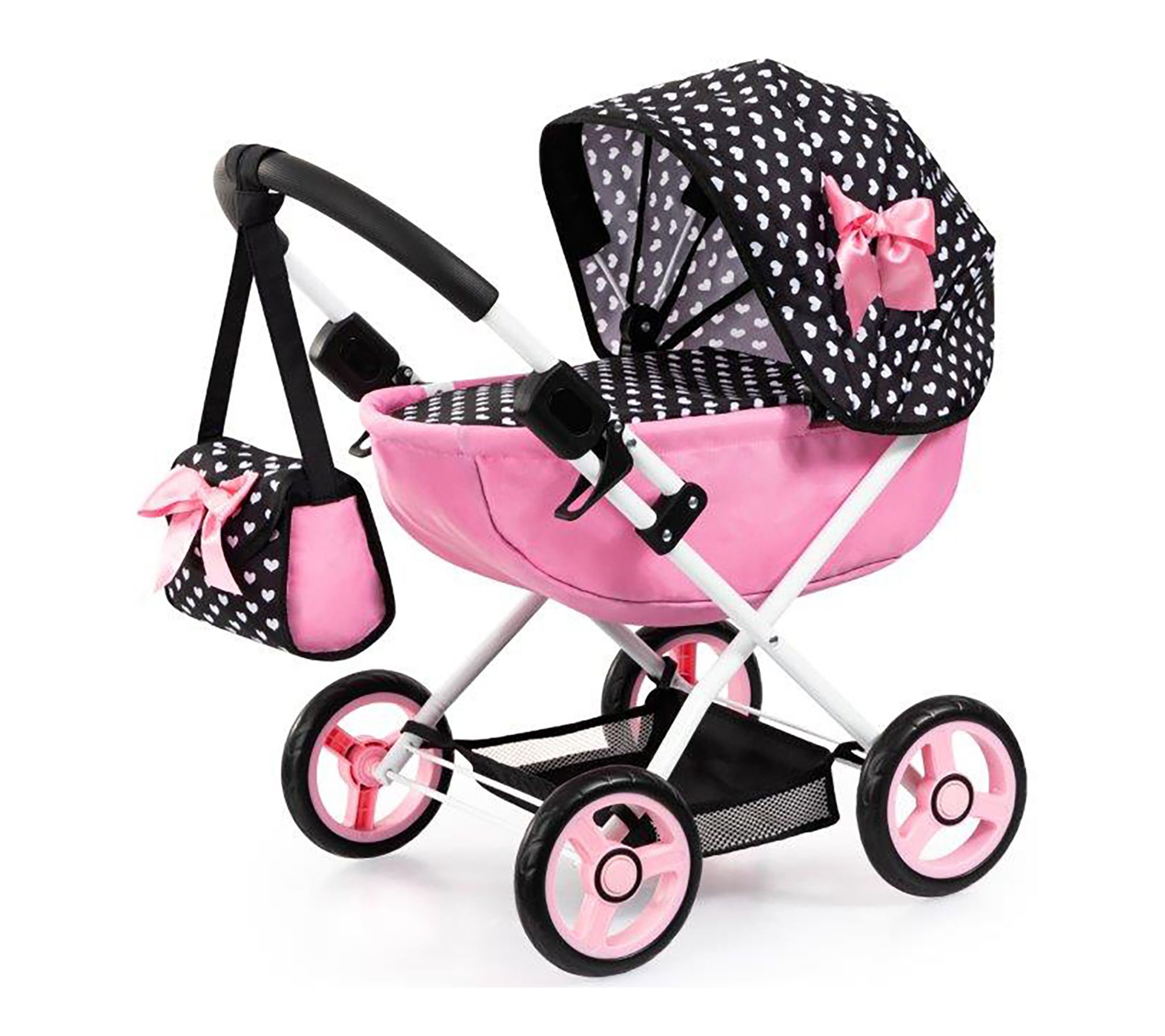 Bayer Design Doll Pram Cosy Hearts Play Push Stroller Set