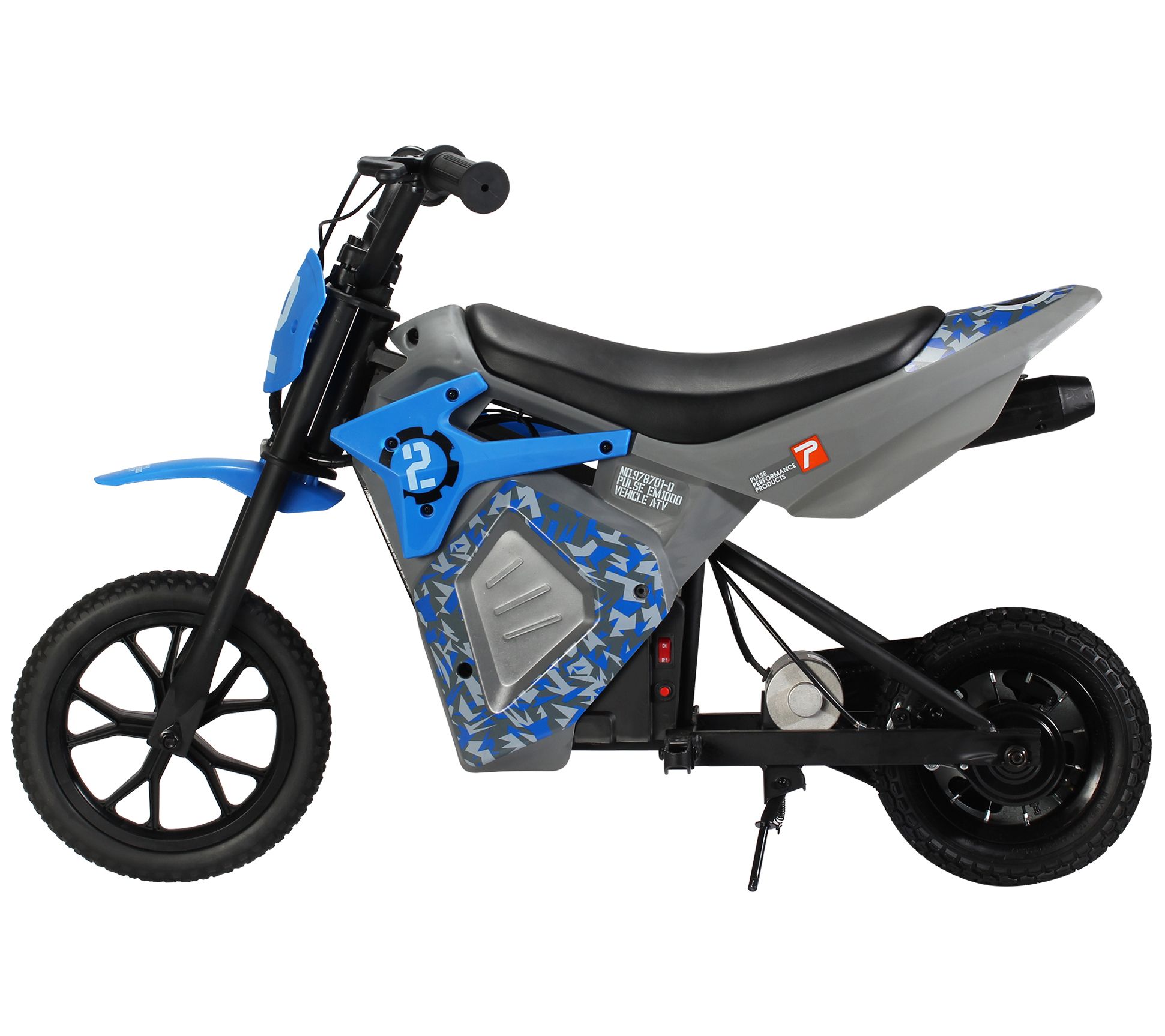 blue electric motorbike