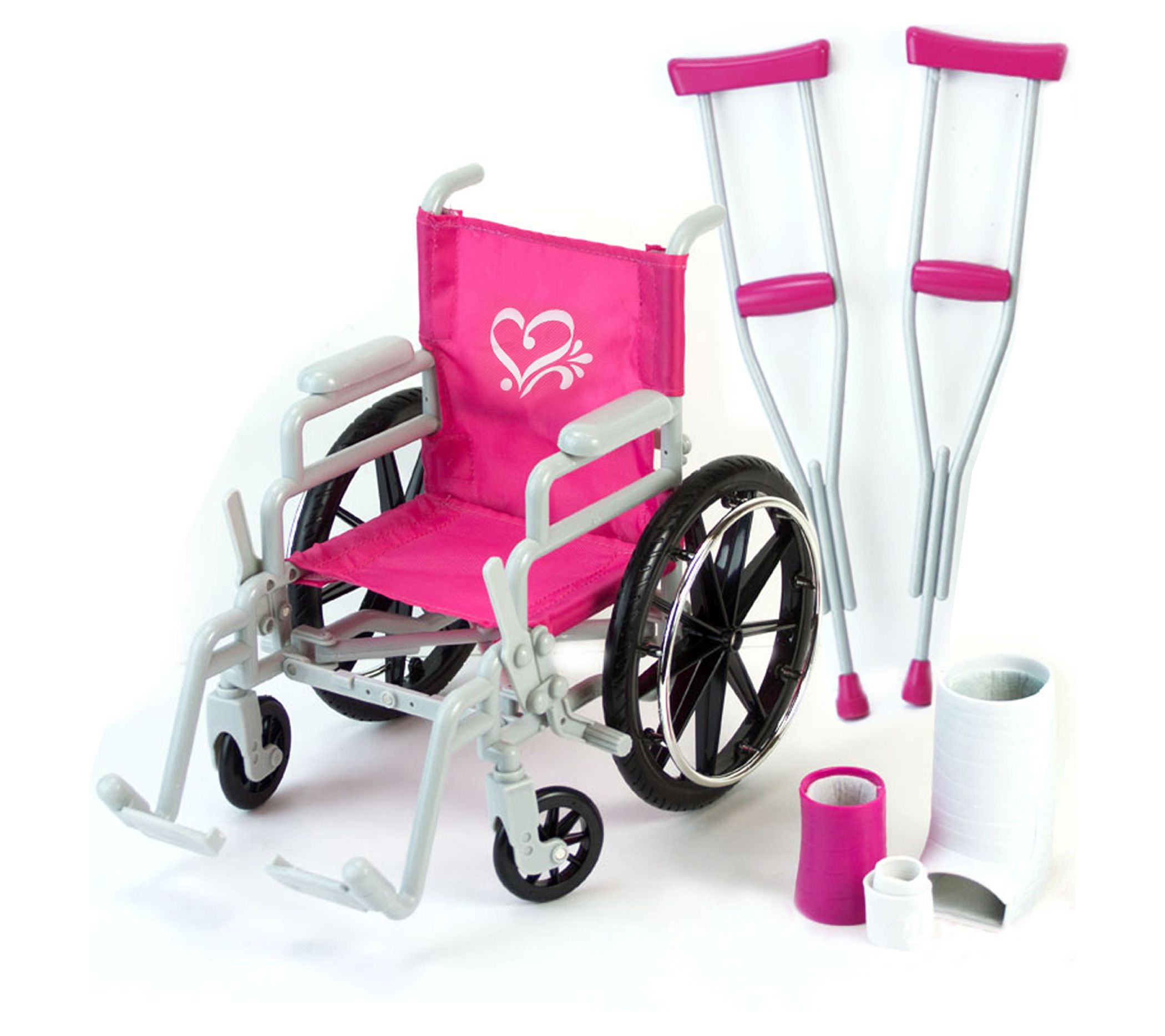Sophia's 18" Doll Wheelchair & Crutch Set