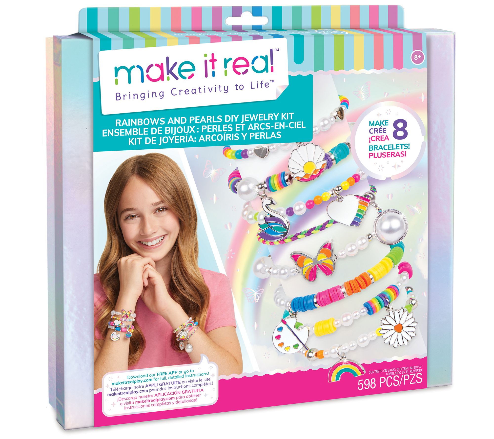 Make It Real Jewelry Kit Rainbows & Pearls DIY Jewelry Kit