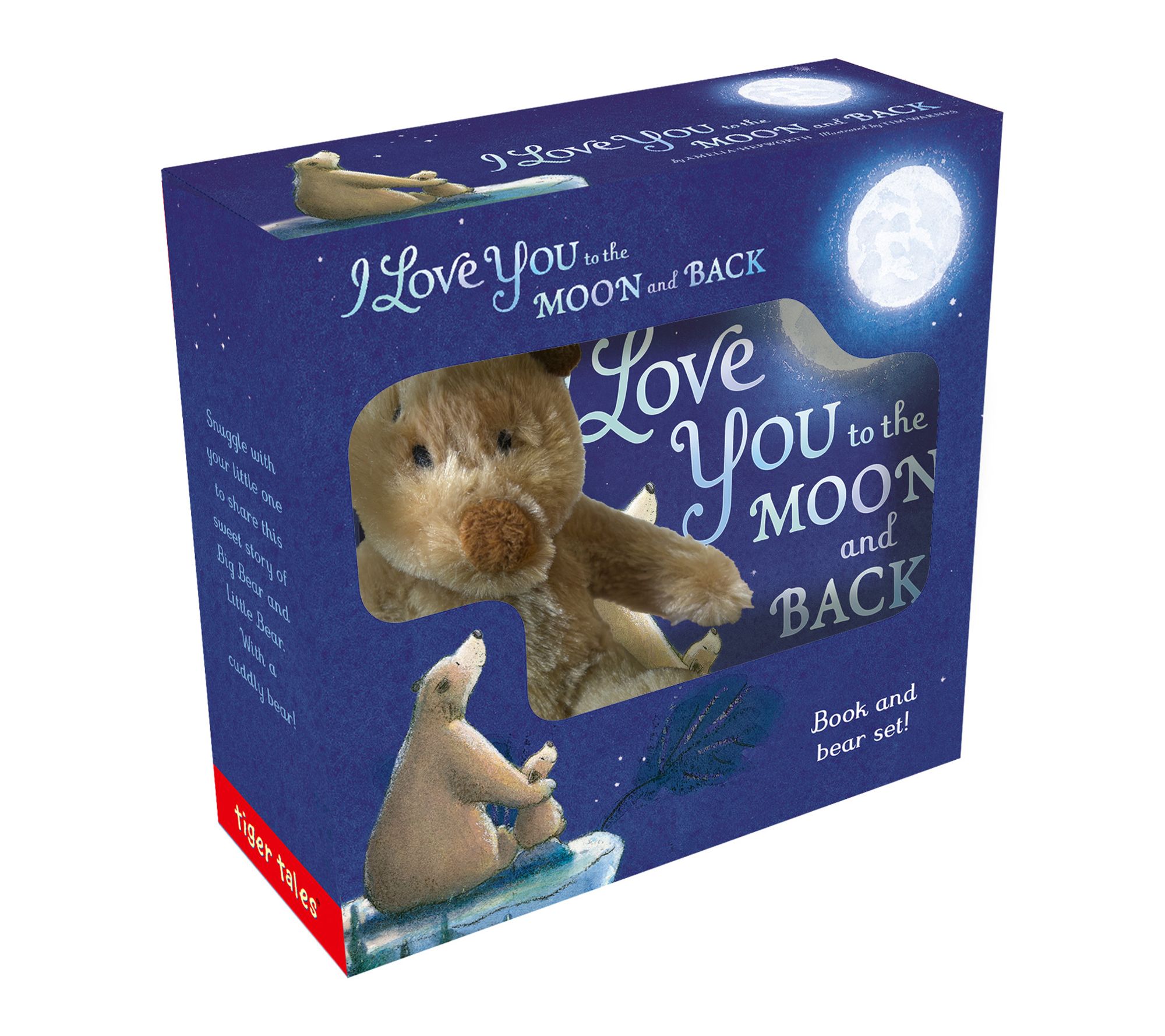 I Love You to the Moon and Back Book and Bear Set
