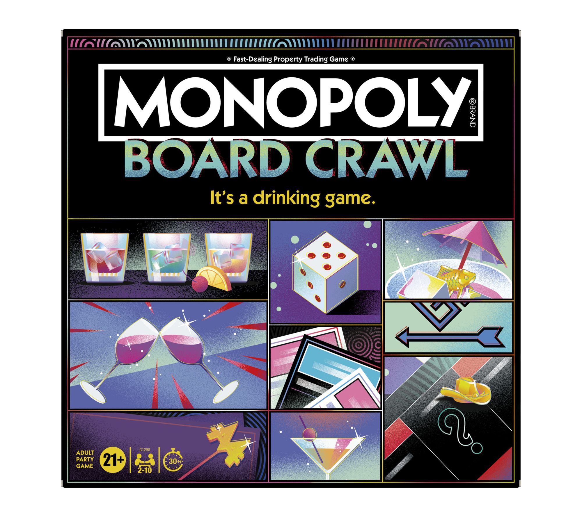 Hasbro Monopoly Board Crawl Party Game, Monopoly Drinking Game