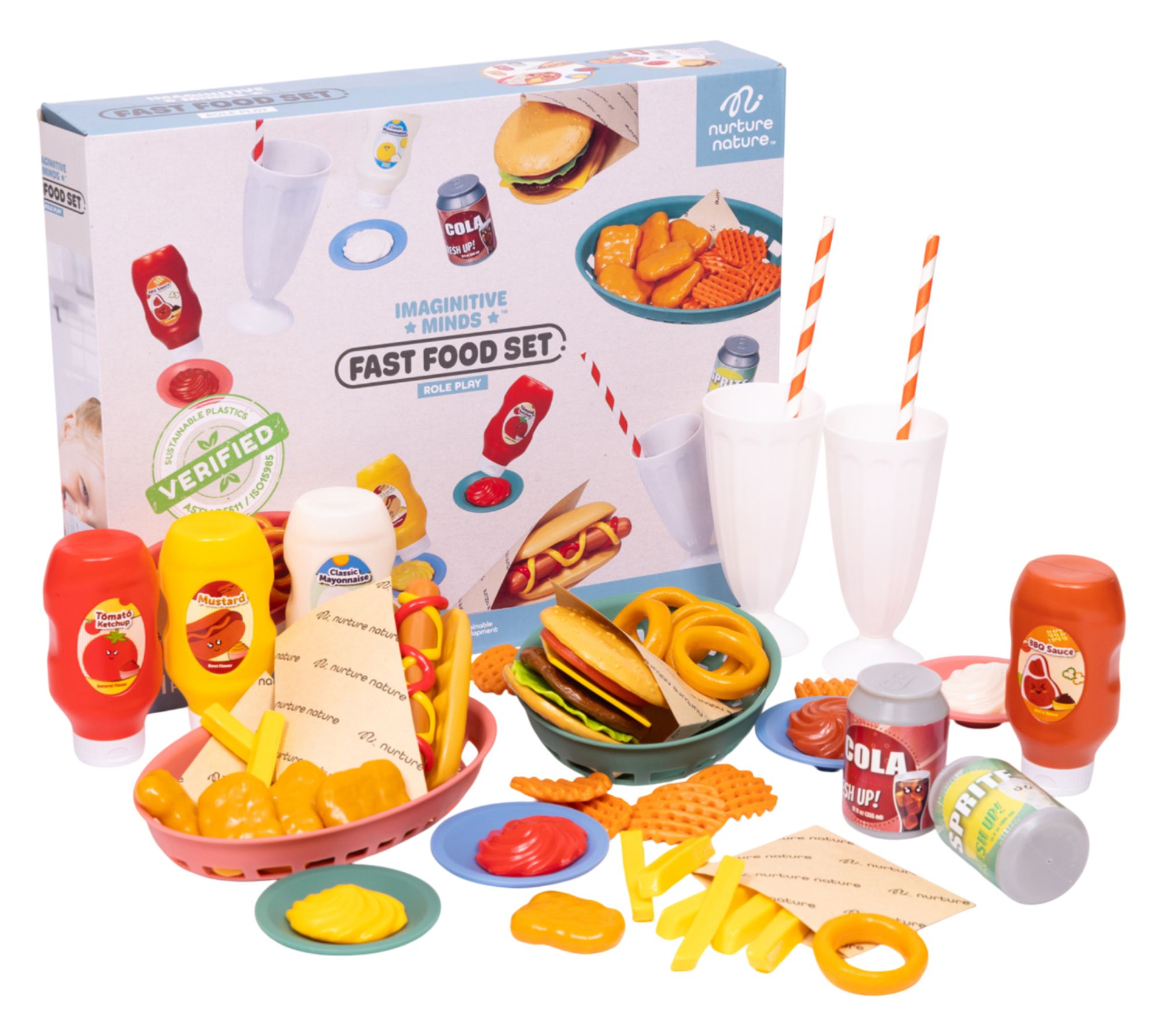 NurtureNature Imaginative Minds Fast Food 56pcSet