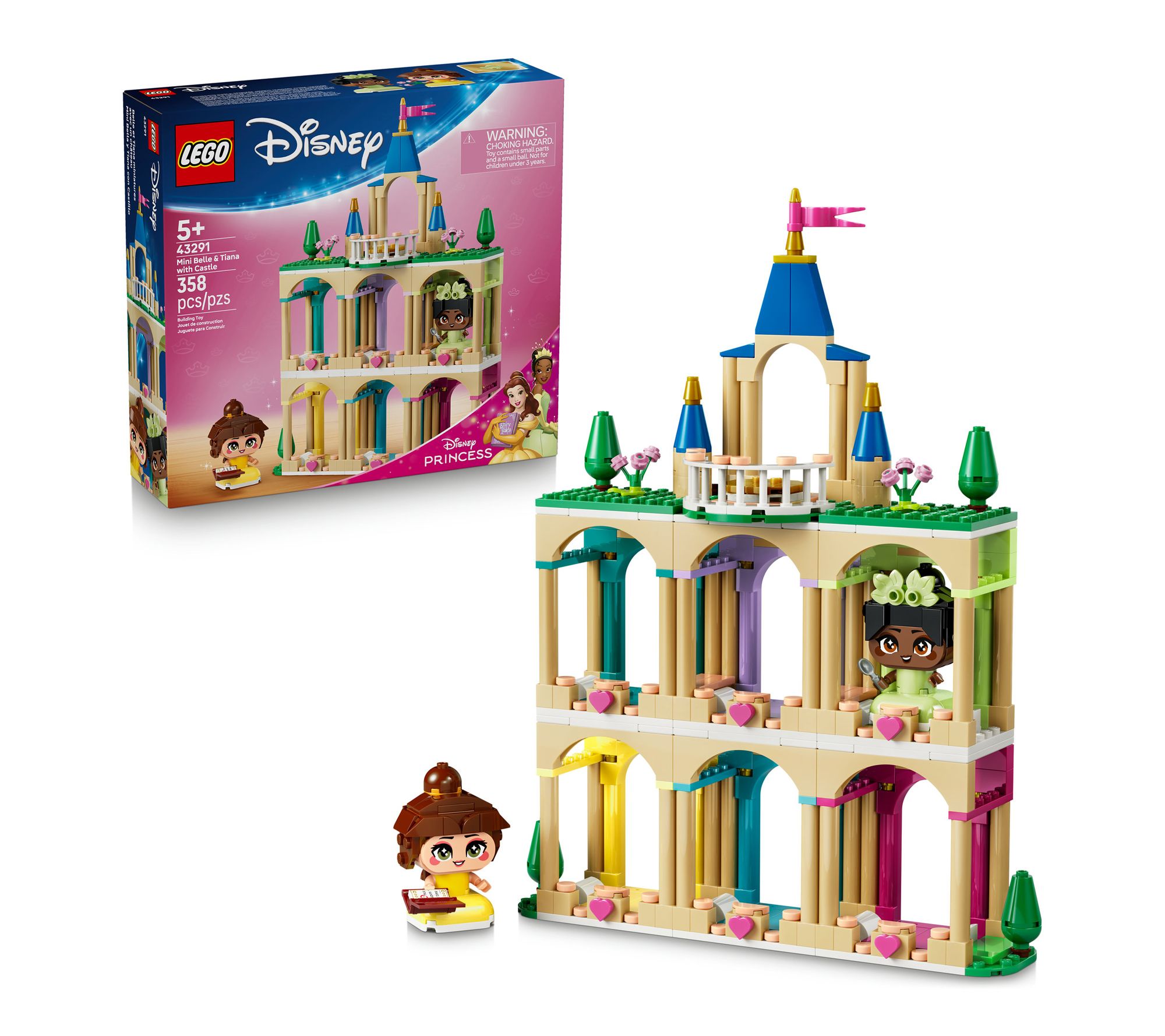 LEGO  Disney Princess Mini Belle & Tiana with Castle 43291