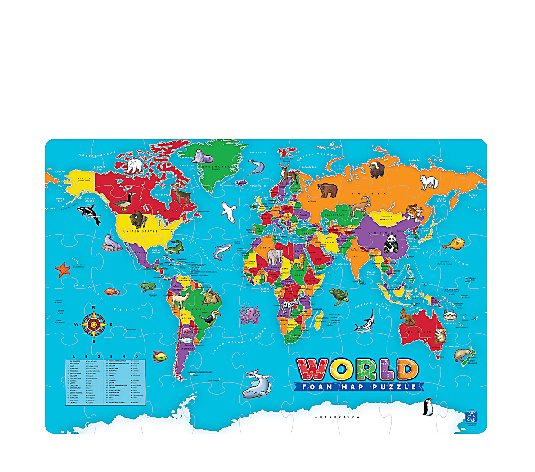 Educational Insights World Foam Map Puzzle 