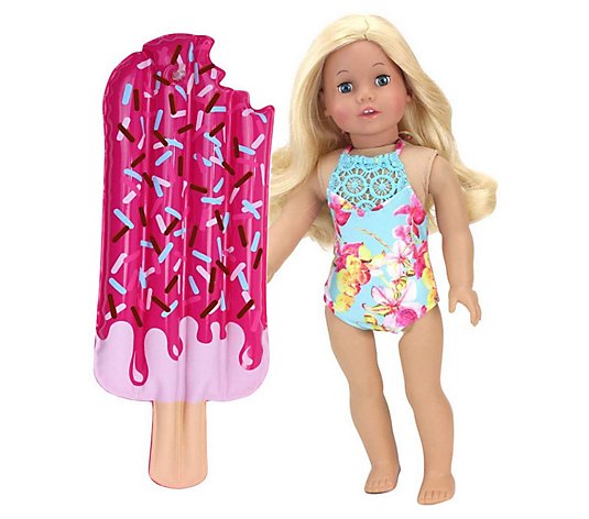 Sophia's by Teamson Kids 18" Doll Bathing Suit& Float Set
