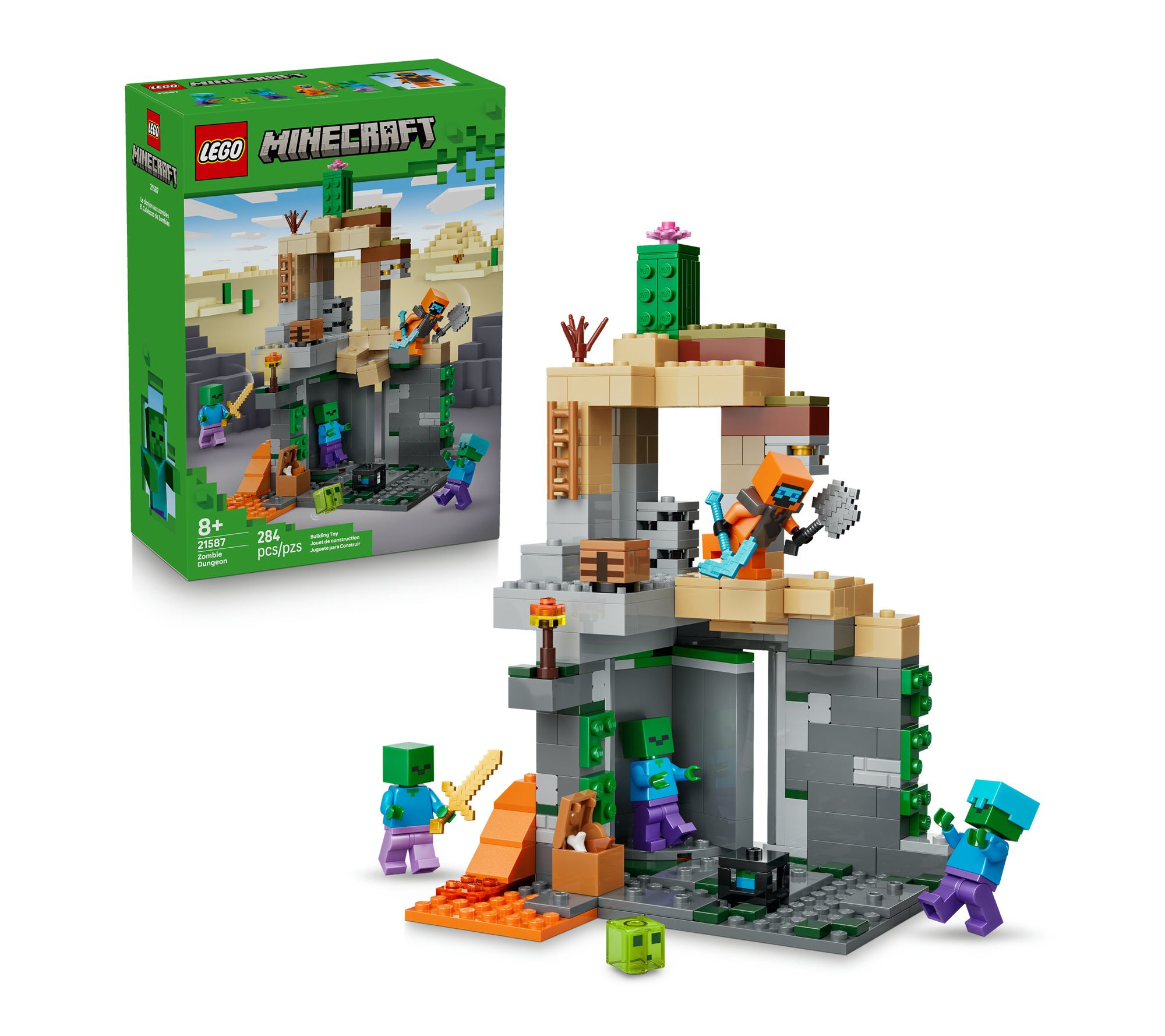 LEGO Minecraft Zombie Dungeon Gaming Building Toy 21587