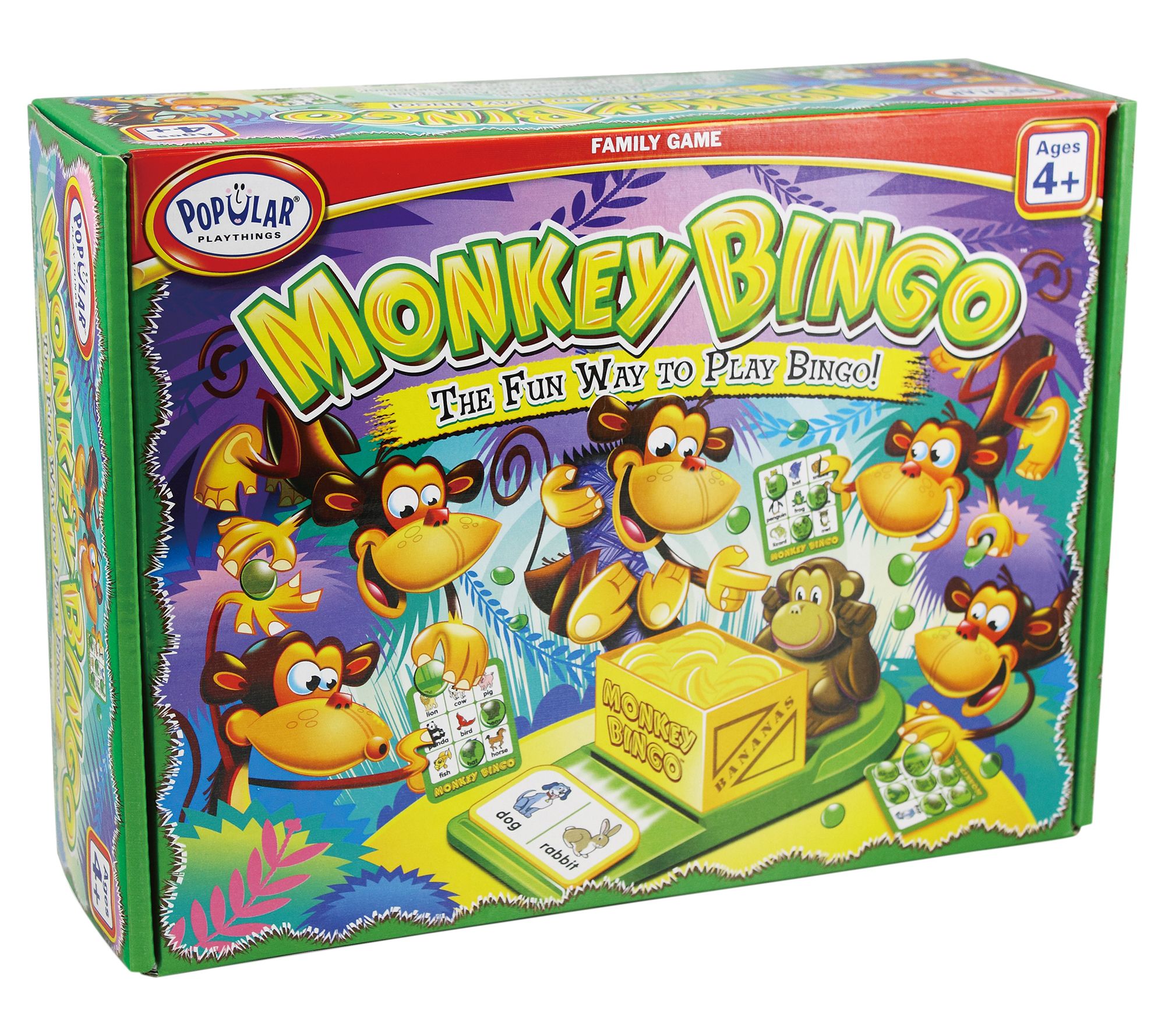 Popular Playthings Monkey Bingo Family Game