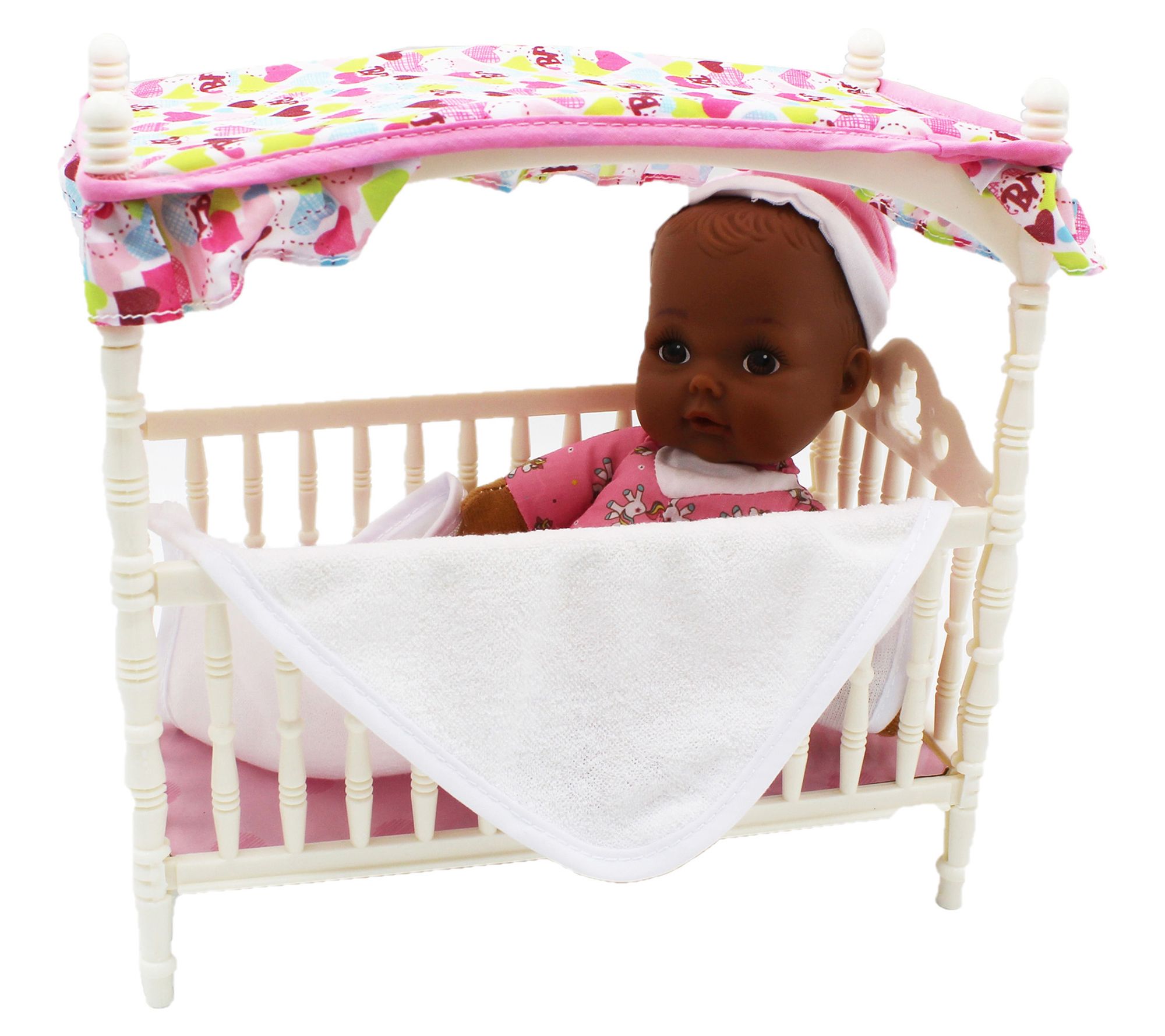 Goldberger Baby's 1st Canopy Crib w/ 9" Doll