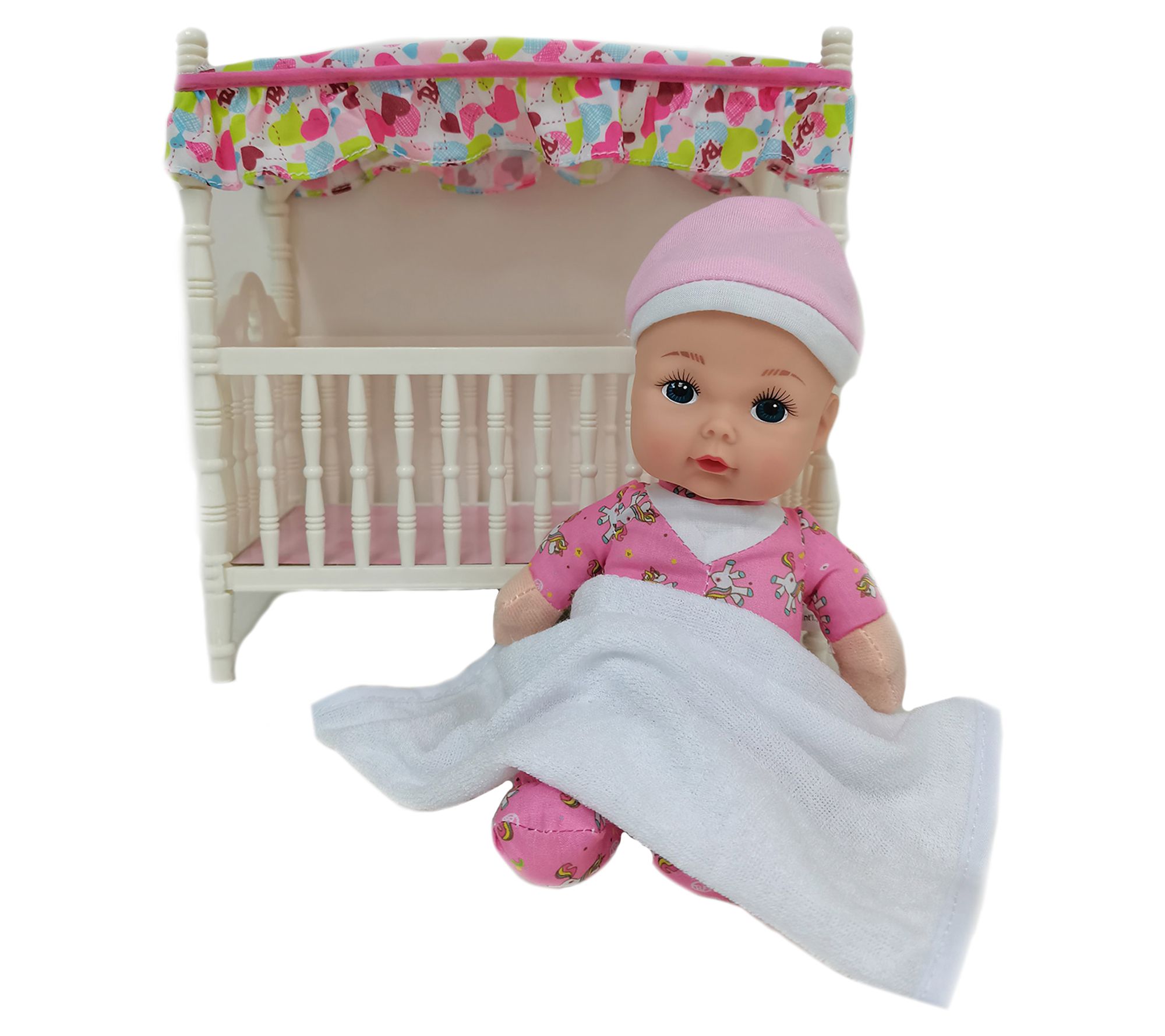 Goldberger Baby's 1st Canopy Crib w/ 9" Doll