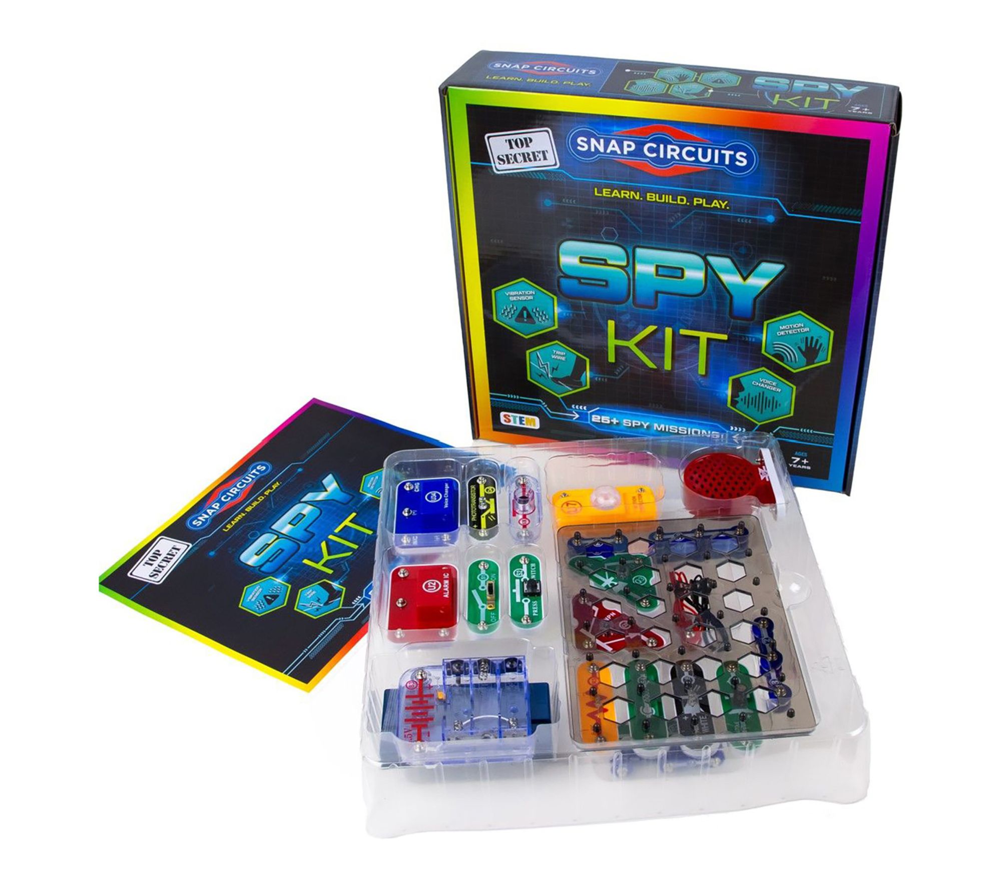 Snap Circuits Spy Kit DIY 25plus Circuit BoardSpy Missions