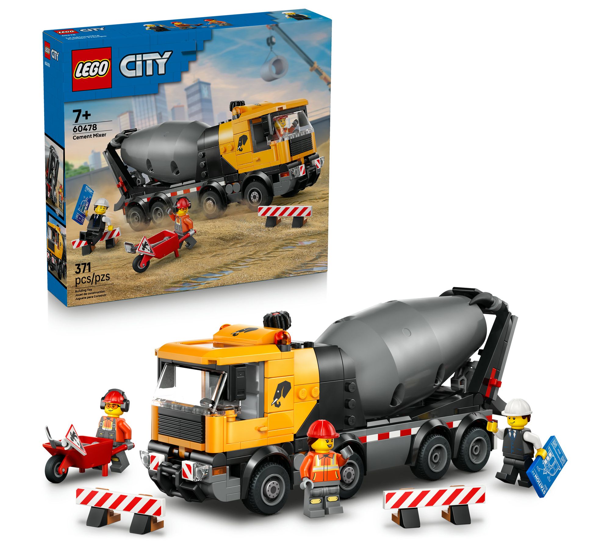 LEGO City Cement Mixer Construction Toy for Kids 60478