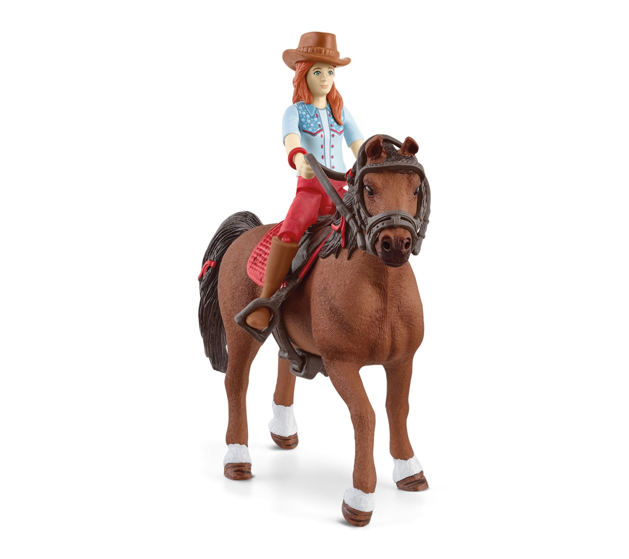 Schleich Horse Club Hannah and Cayenne Horse Figurine Playset