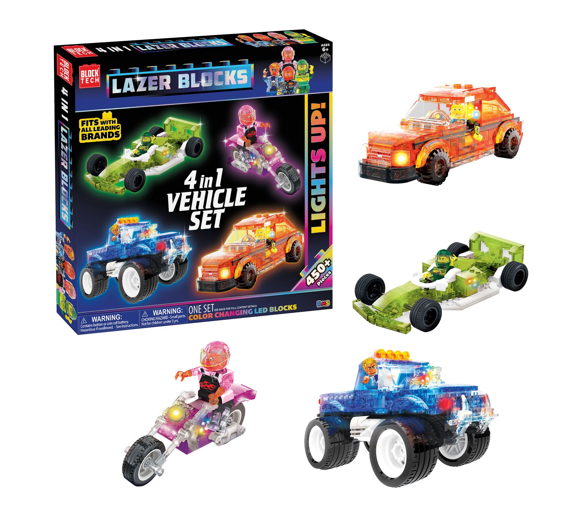 Block Tech 4 in 1 Lazer Blocks