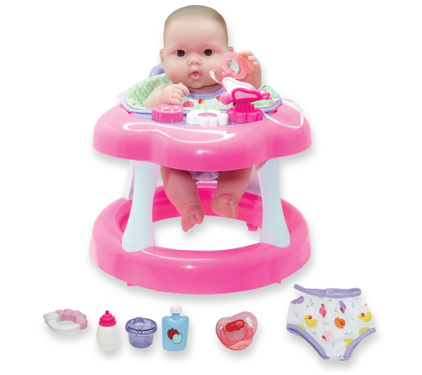 JC Toys Lots to Love Babies 14" Baby Doll and Walker Gift Set