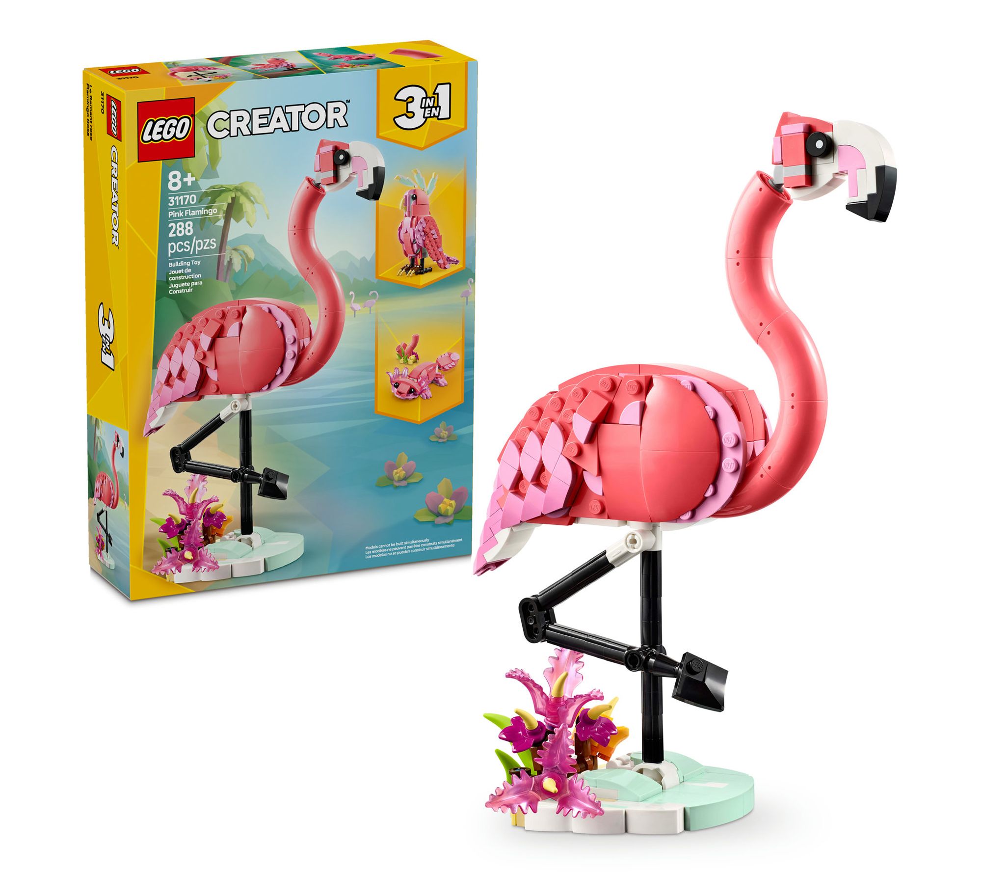 LEGO Creator 3 in1 Wild Animals: Pink FlamingoToy Plays