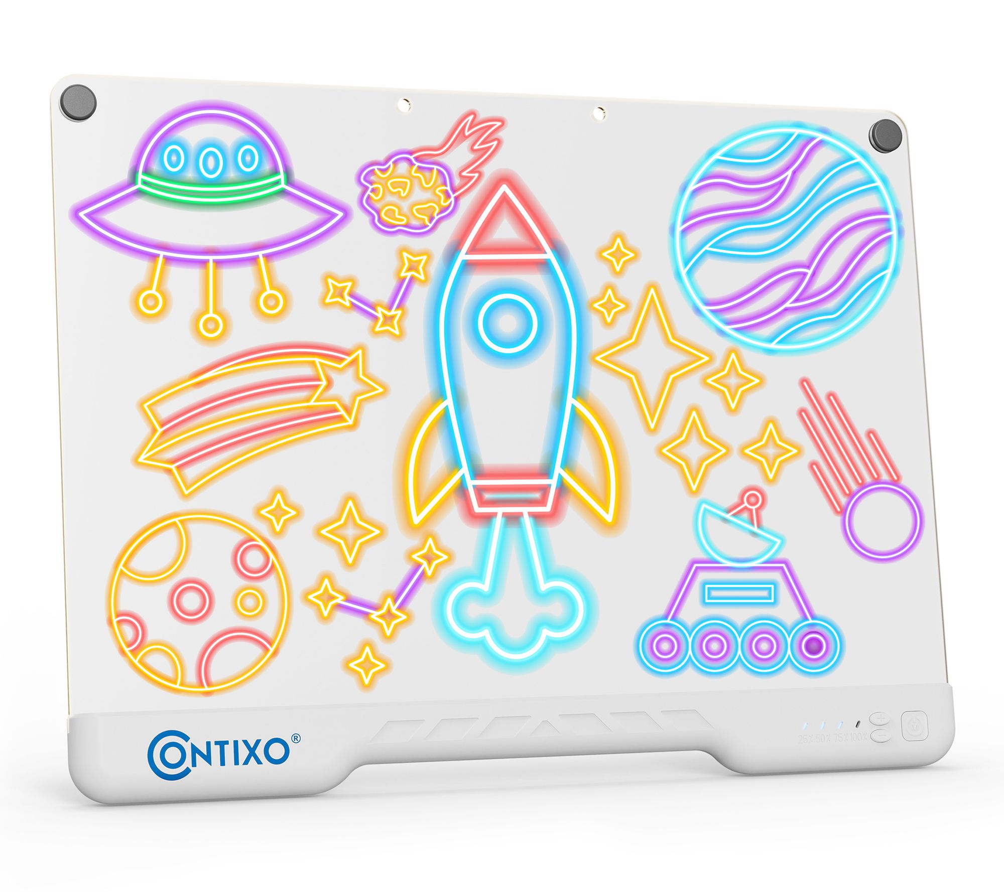 Contixo LED Acrylic Drawing Board for Kids withGlow Pens