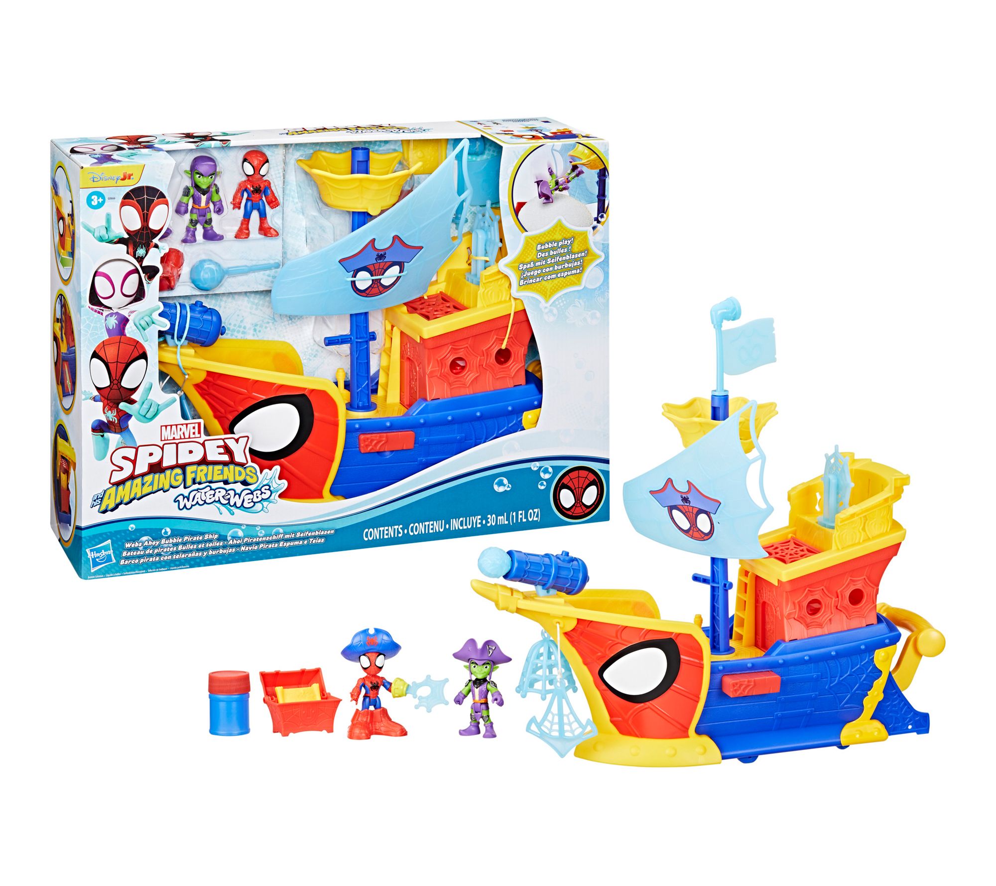 Marvel Spidey Water-Webs Bubble Pirate Ship