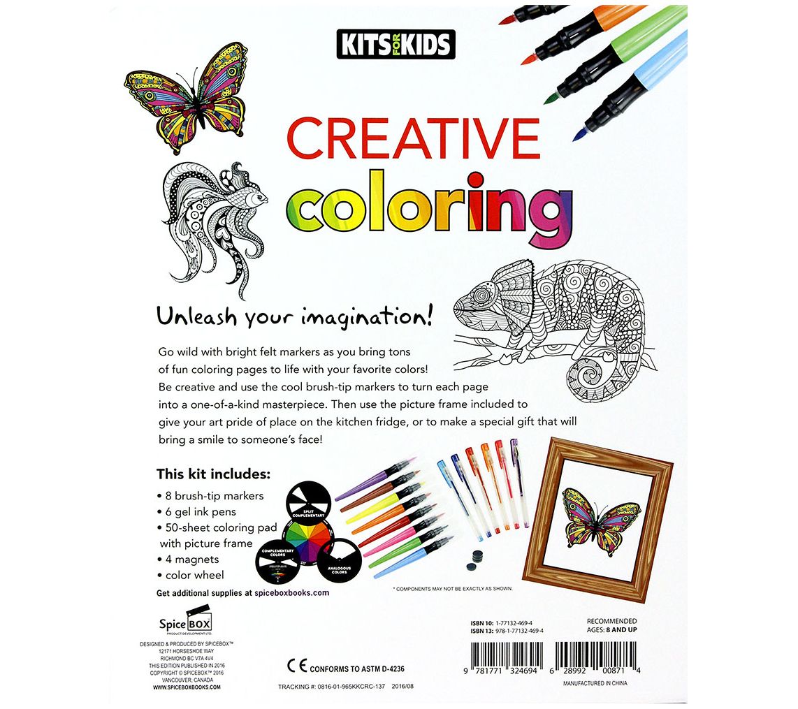 Spicebox Kits for Kids Creative Coloring