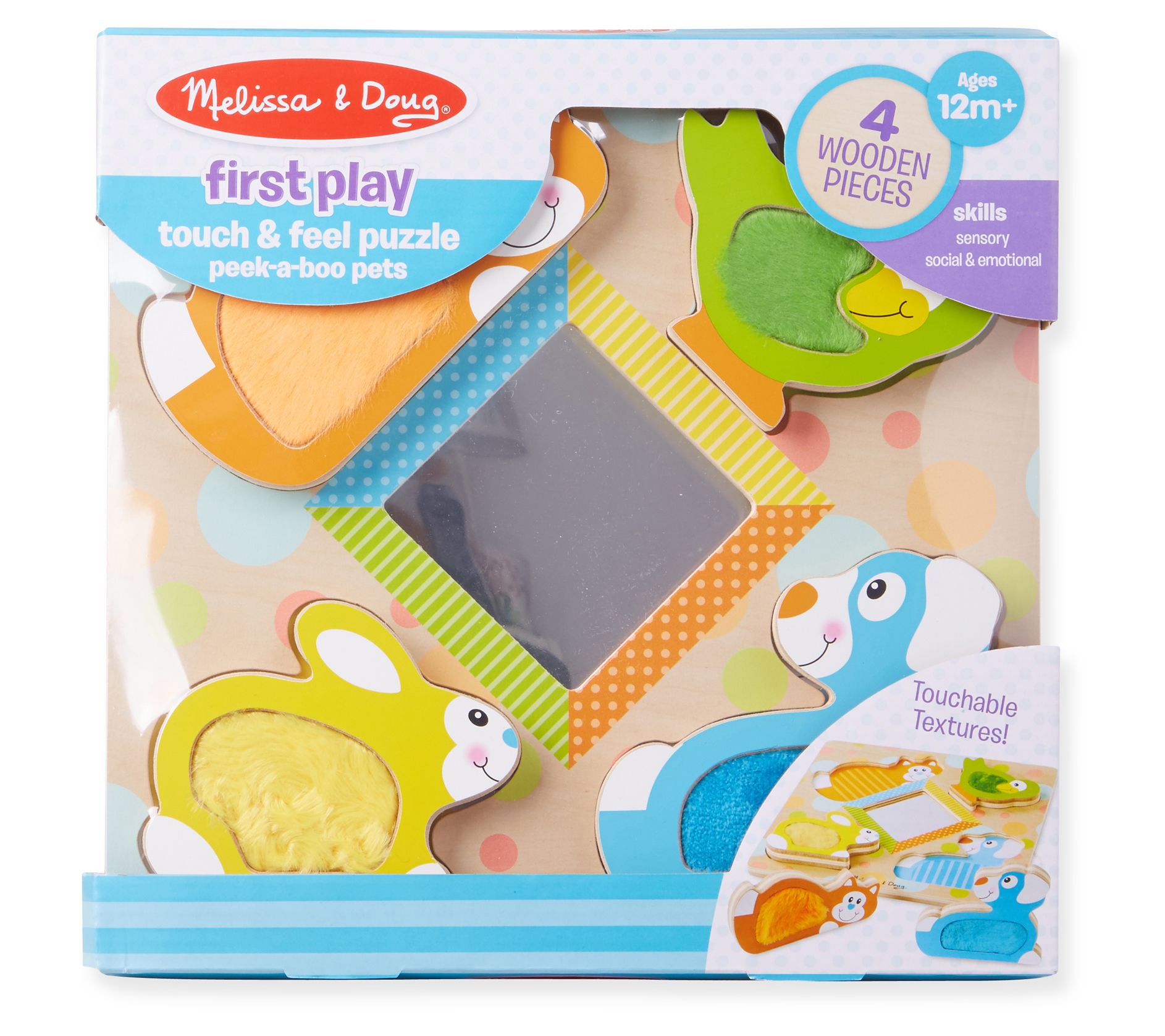 Melissa & Doug Peek-a-Boo Touch and Feel Puzzle