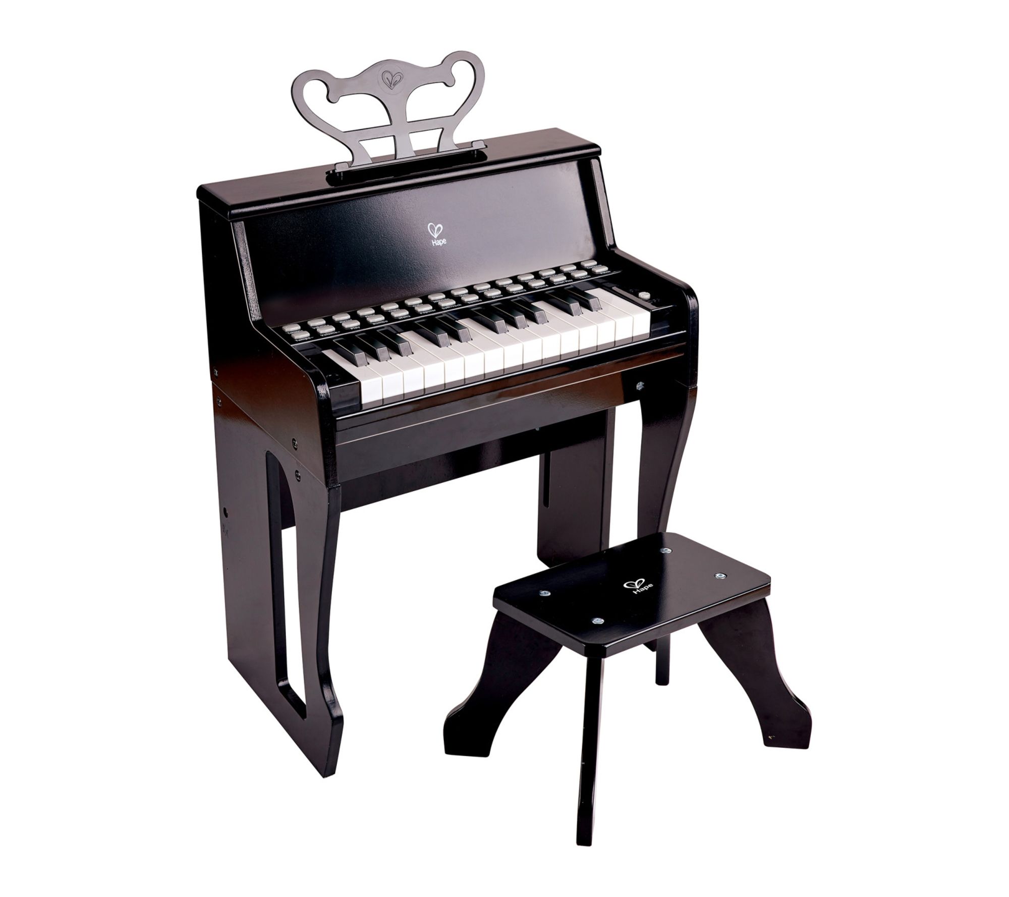 Hape Learn With Lights Piano w/ Stool Musical Toy