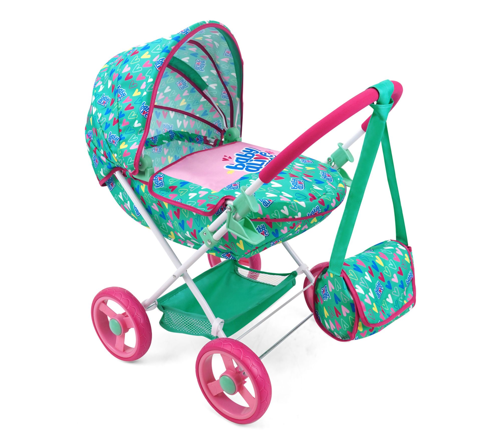 Deluxe Classic Doll Pram Stroller and Bag