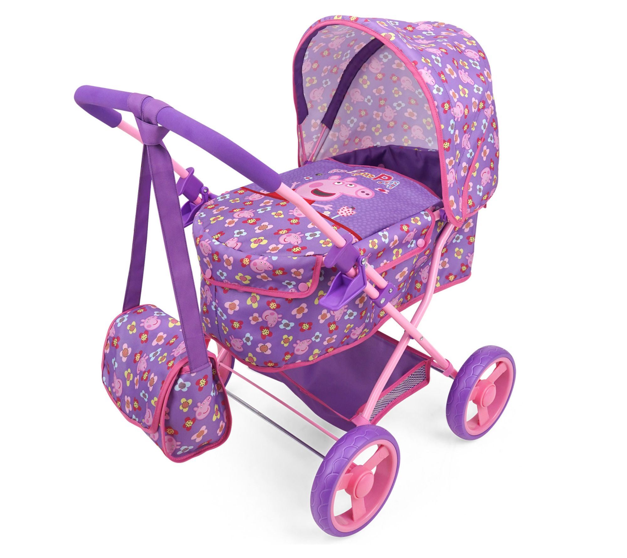 Deluxe Classic Doll Pram Stroller and Bag