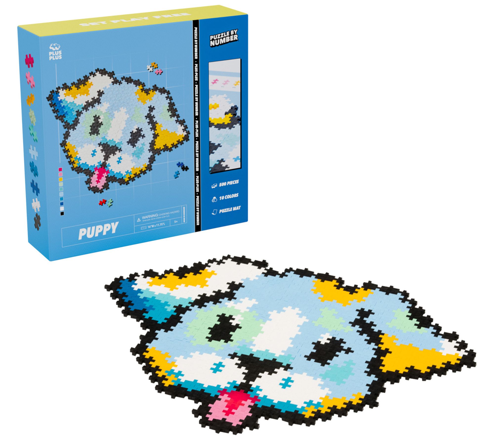 Plus-Plus Puzzle by Number Construction STEM Toy Set