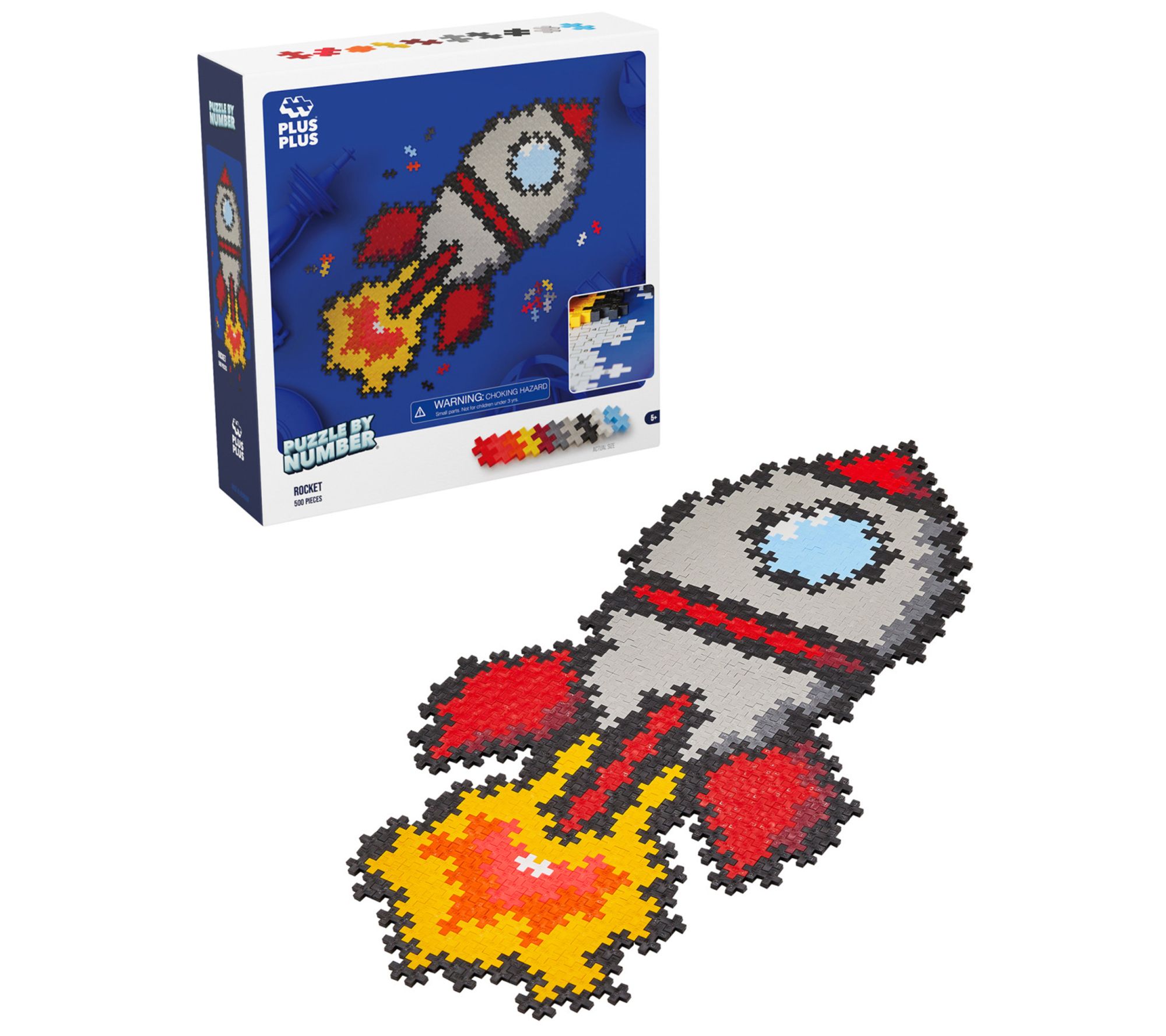 Plus-Plus Puzzle by Number Construction STEM Toy Set