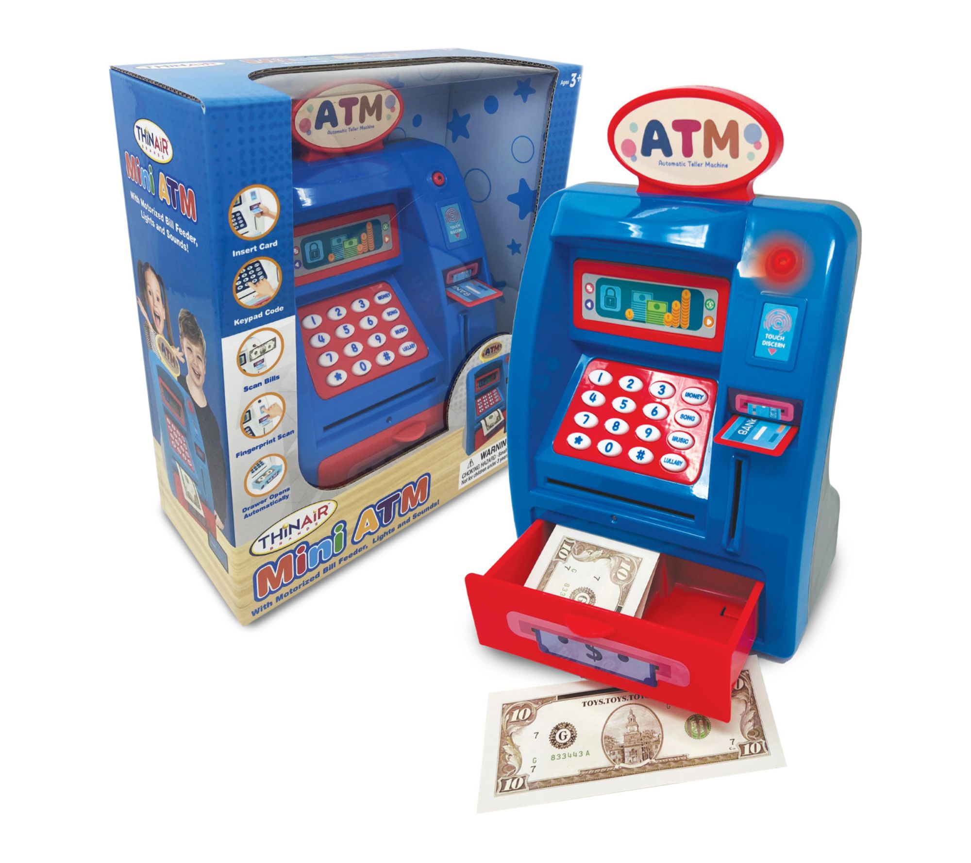 Playful Minds Lights & Sounds Piggy Bank Station Mini ATM