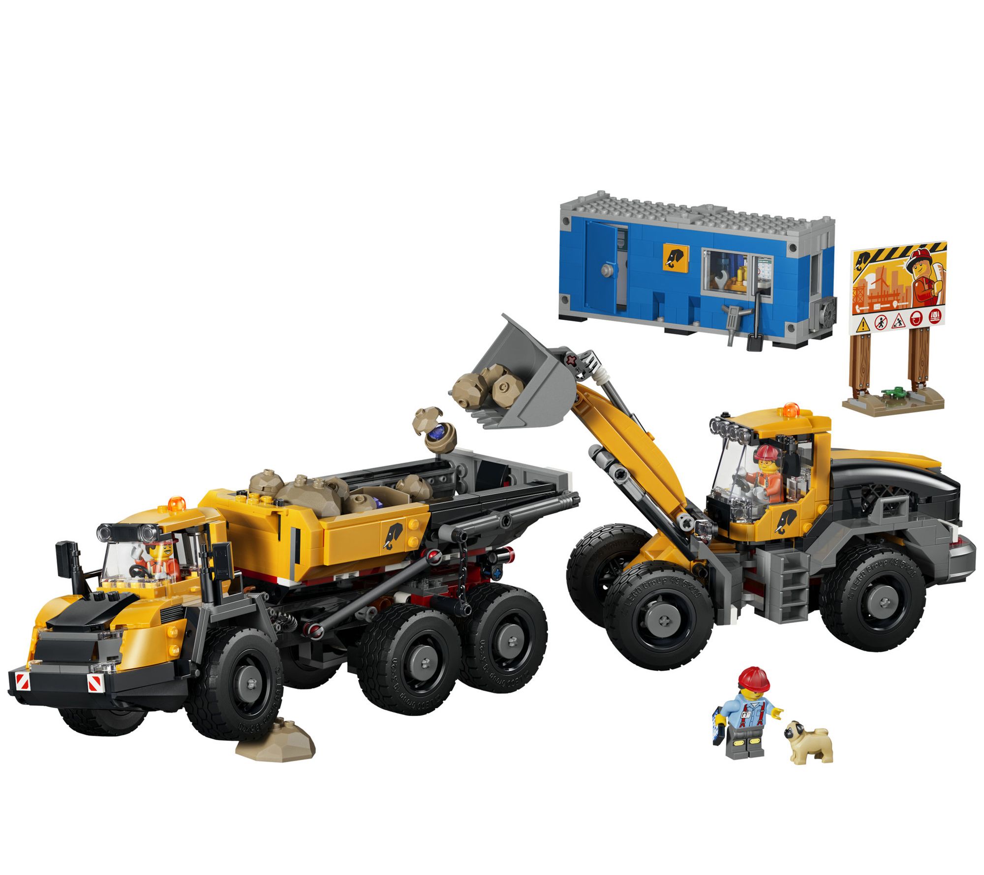 LEGO City Dump Truck & Front End Loader 1132 Pieces