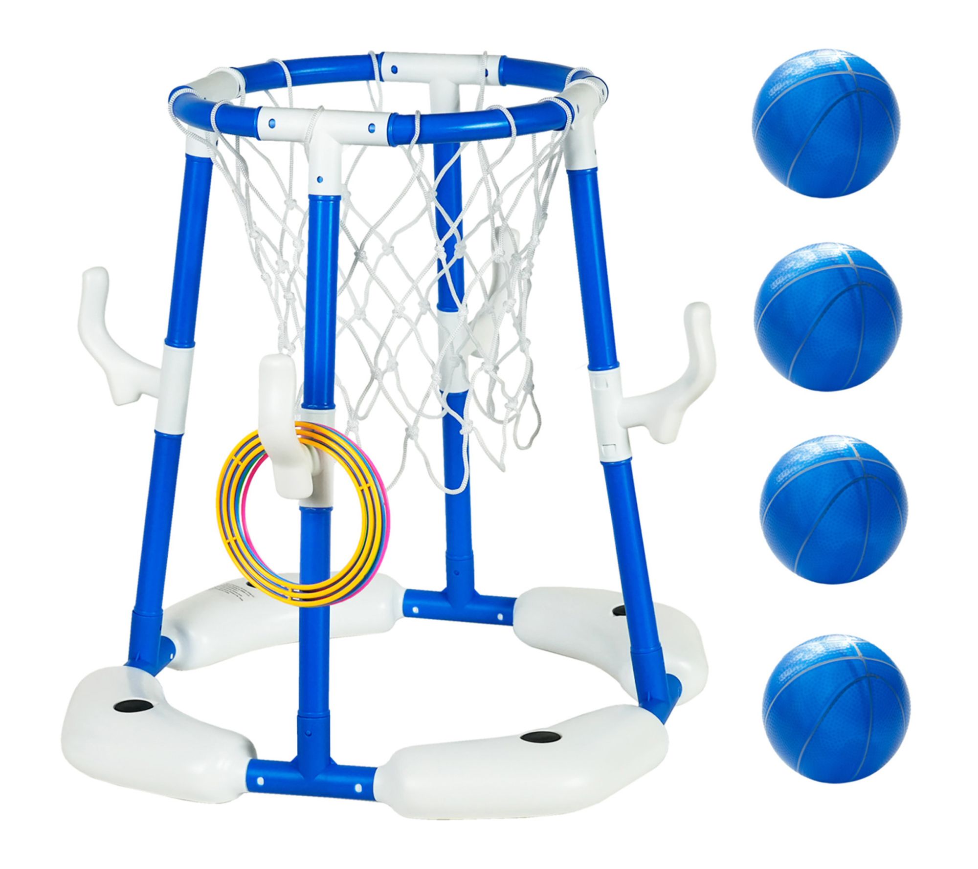 Easy Playhouse 2 in1 Pool Basketball Hoop & Ring Toss Game