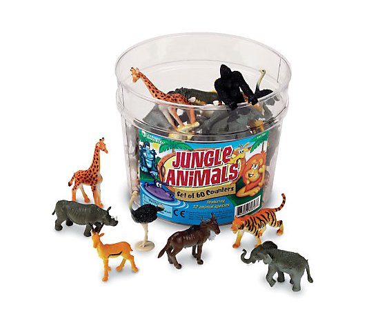 Set of 60 Jungle Animal Counters  by Learning Resources