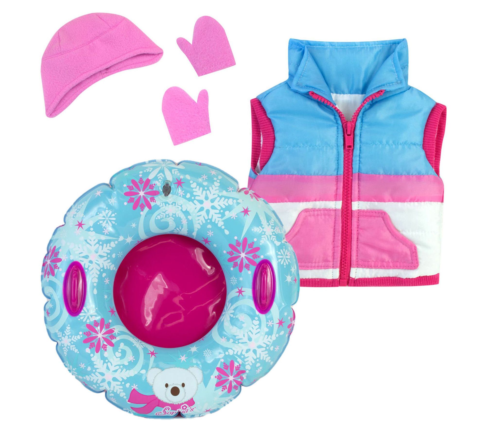 Sophia's by Teamson Kids 18" Doll Winter Outfit& Tube Set