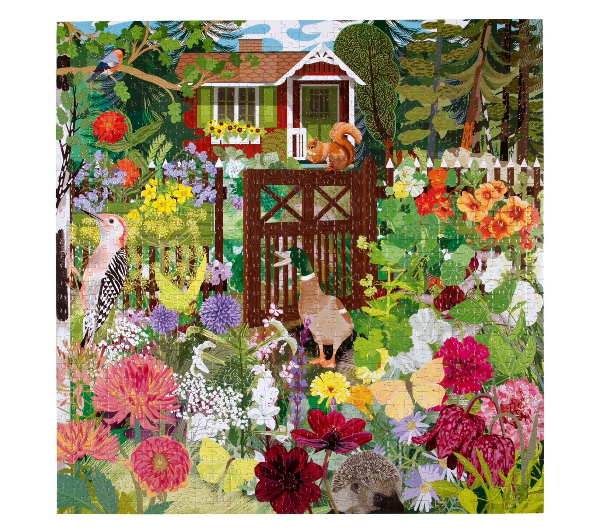 eeBoo Piece & Love Scandinavian Garden 1000pc Jigsaw Puzzle