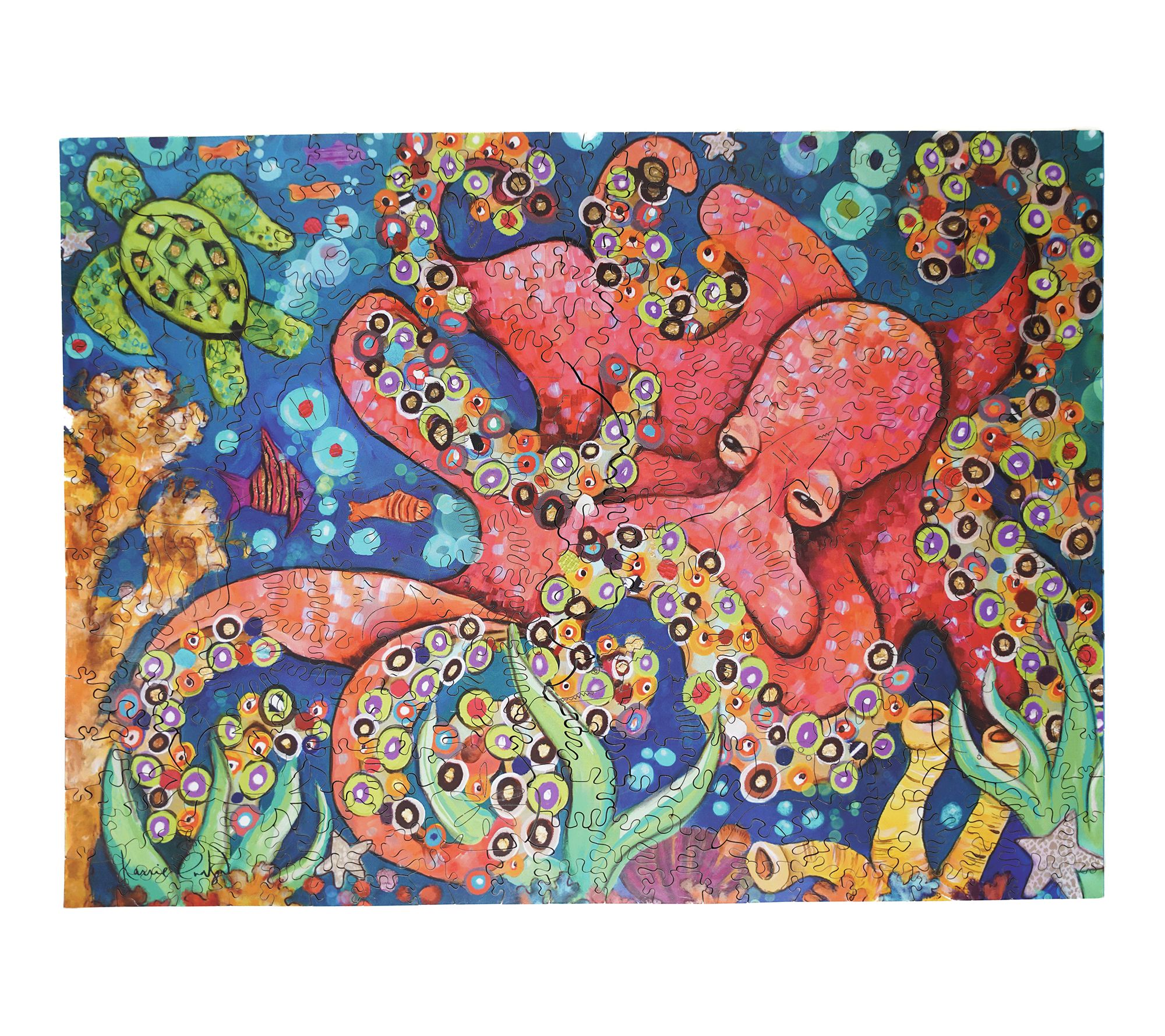 Wooden Jigsaw Puzzle - Octo-Love: 331 Pcs