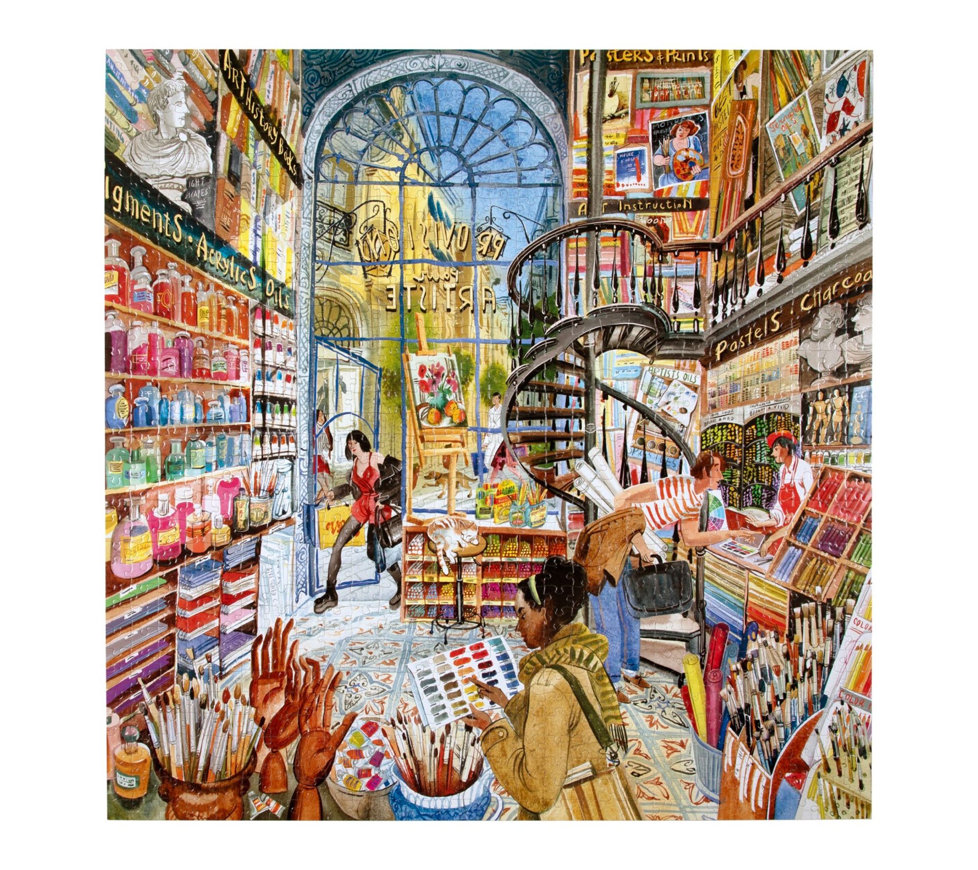 eeBoo Piece & Love Artist Provisions 1000 PiecePuzzle