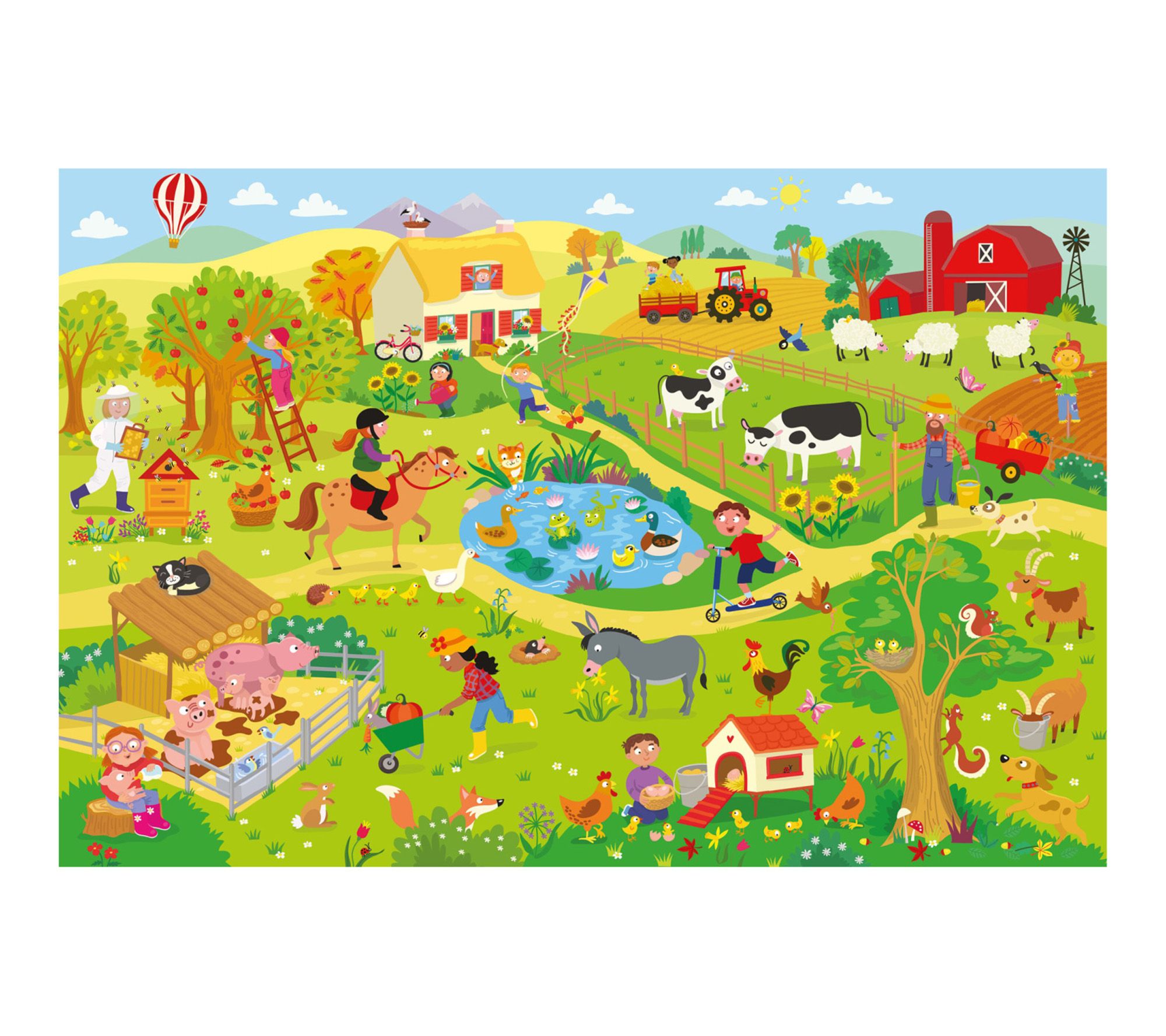 TEAMPUZZLE On the Farm 194 piece Puzzle