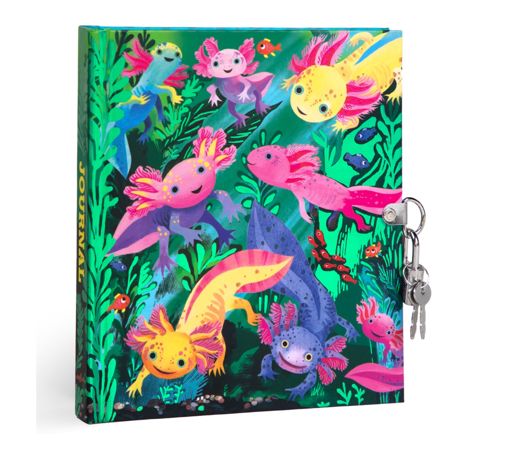 eeBoo Axolotl Journal with Lock & Keys