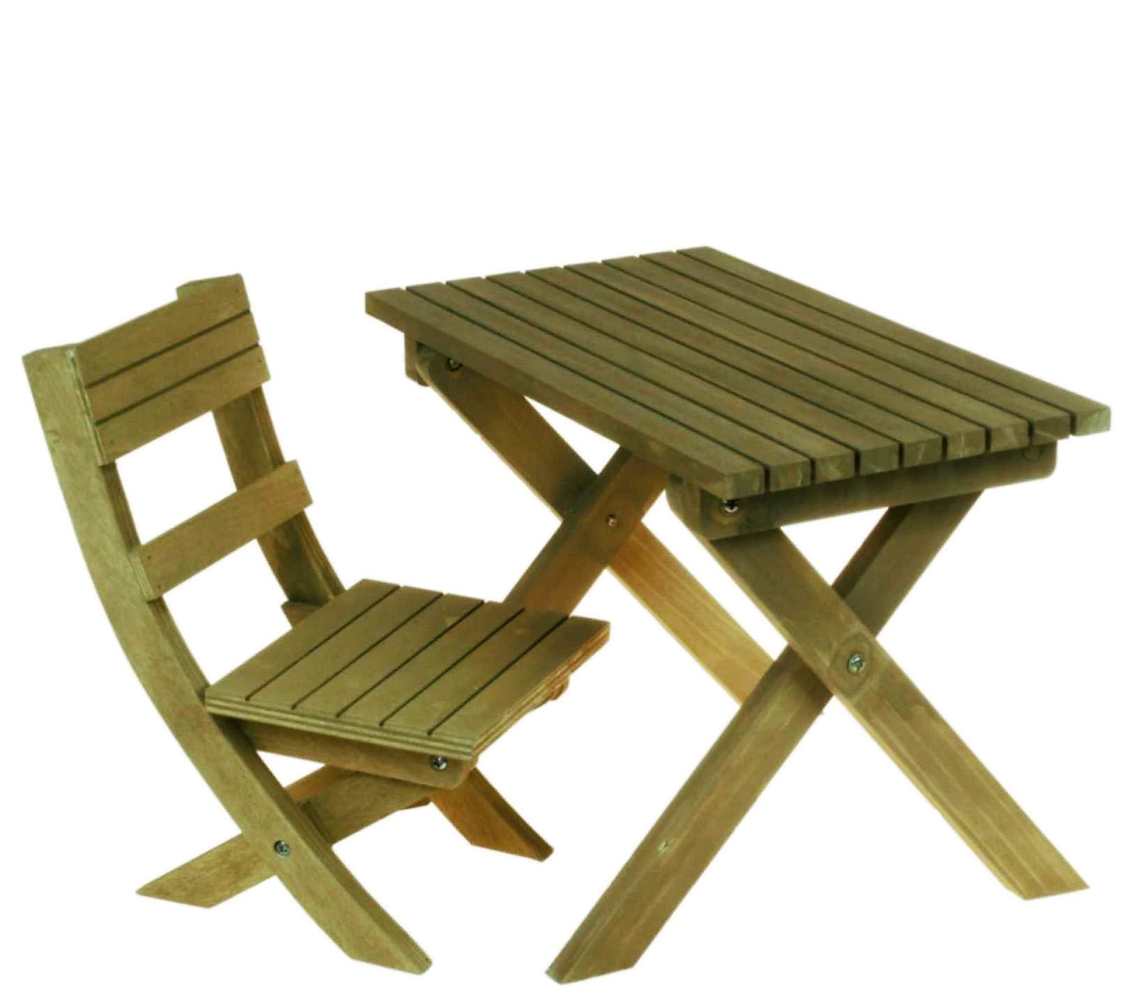 The Queen's Treasures 18" Doll Folding Camp Table & Chair Set