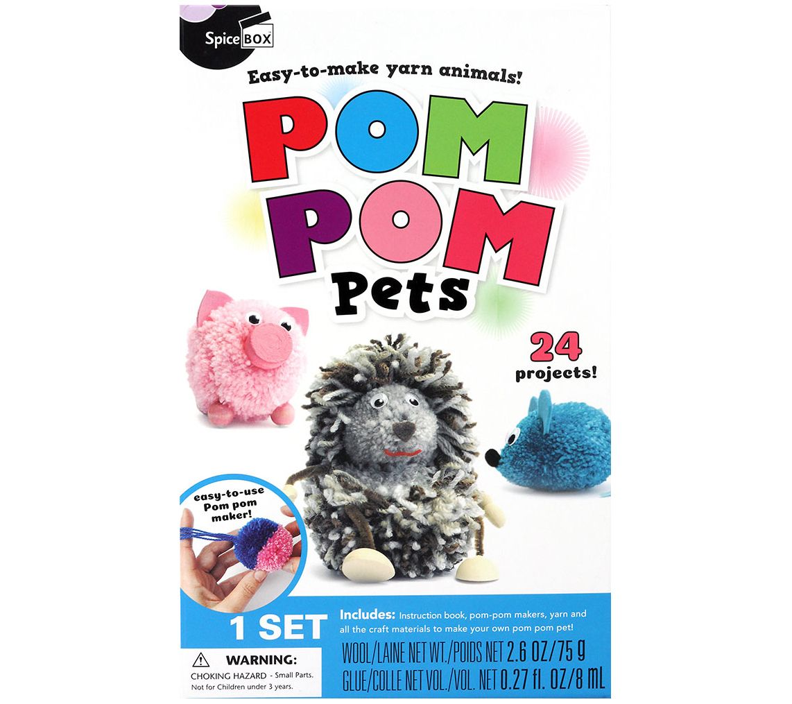 Spicebox Make Play Pom Pom Pets Qvc Com