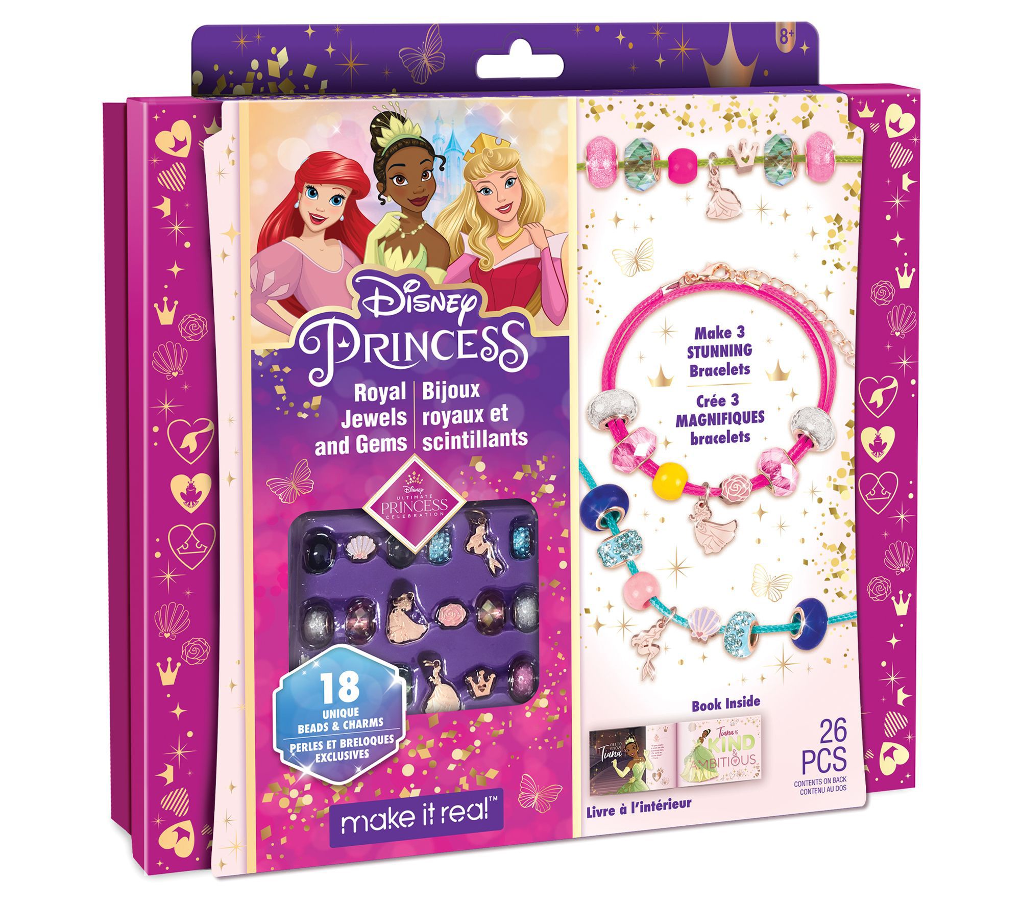 Scrapbooking Stickers Disney Sleeping Beauty Aurora A Gems Flowers Pink  Dress