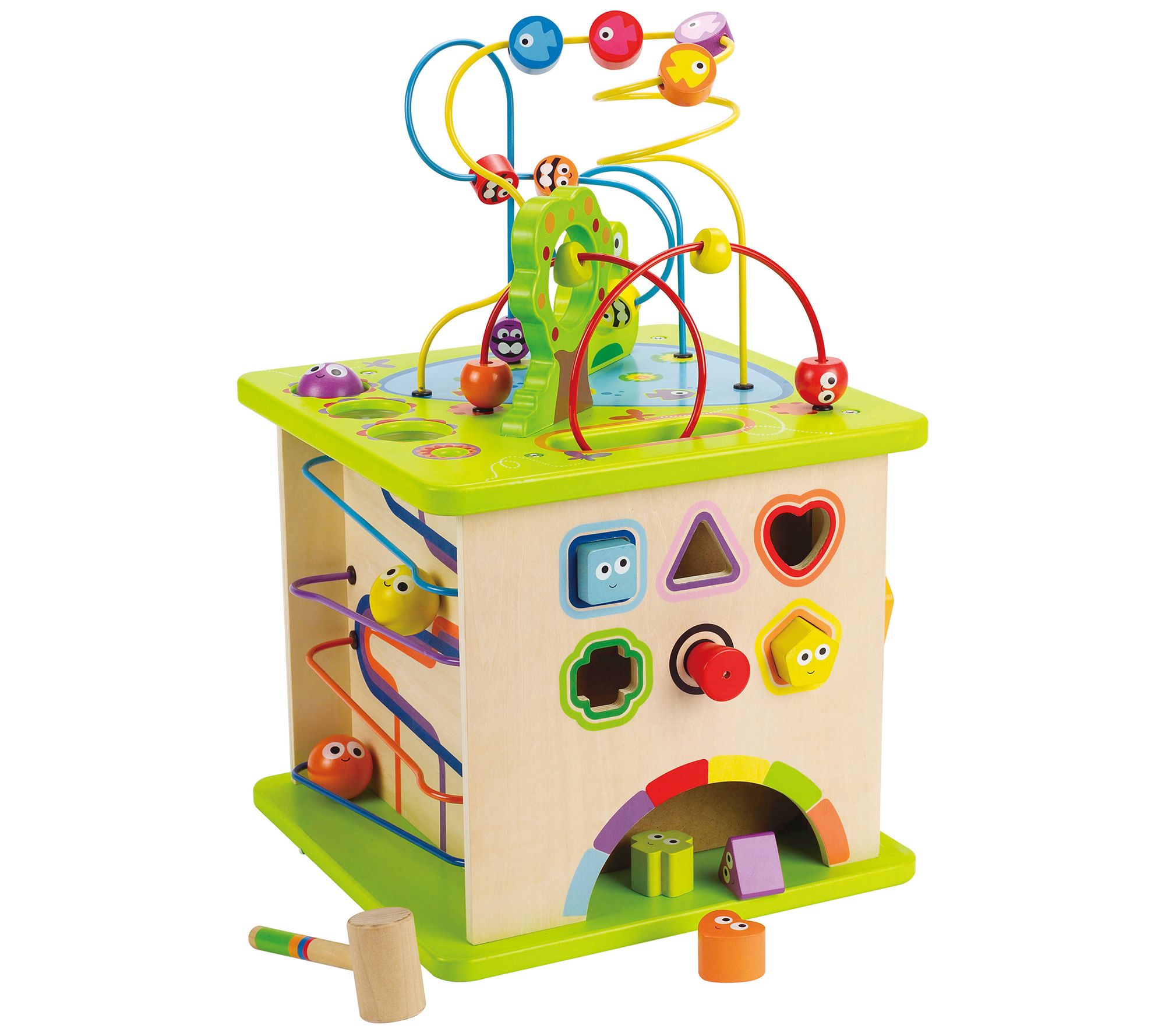 Hape Country Critters 5-Sided Play Cube - QVC.com